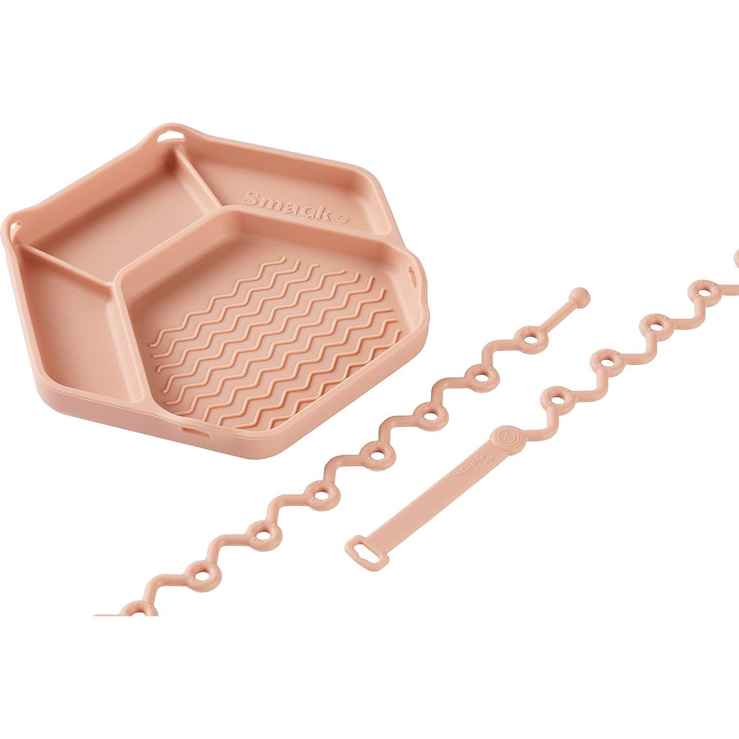 Placa de Succión Smack Fun Rosa Pálido para Niños + Correas