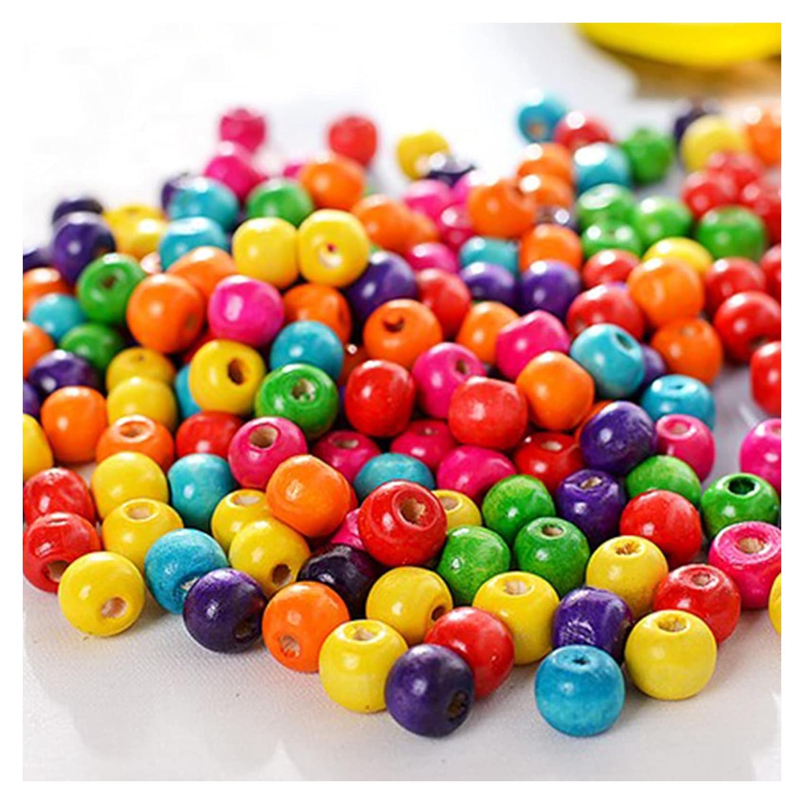 Perlas de Madera Multicolor ToBeIT 1000 Pcs 8mm para Manualidades