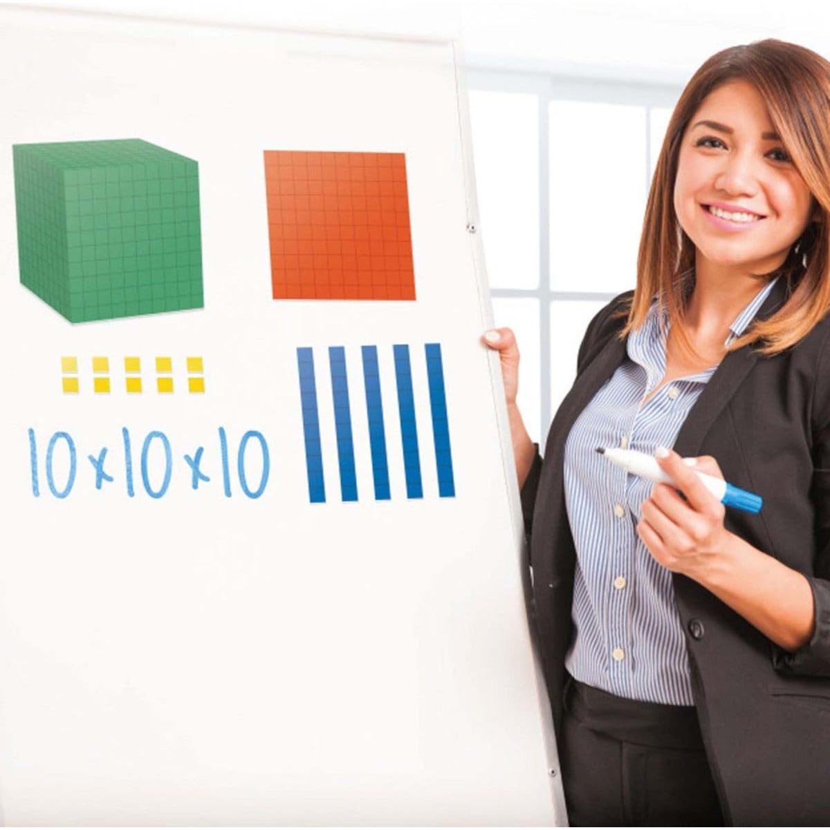 Bloques de Base Diez hand2mind para Educación - 131 Piezas