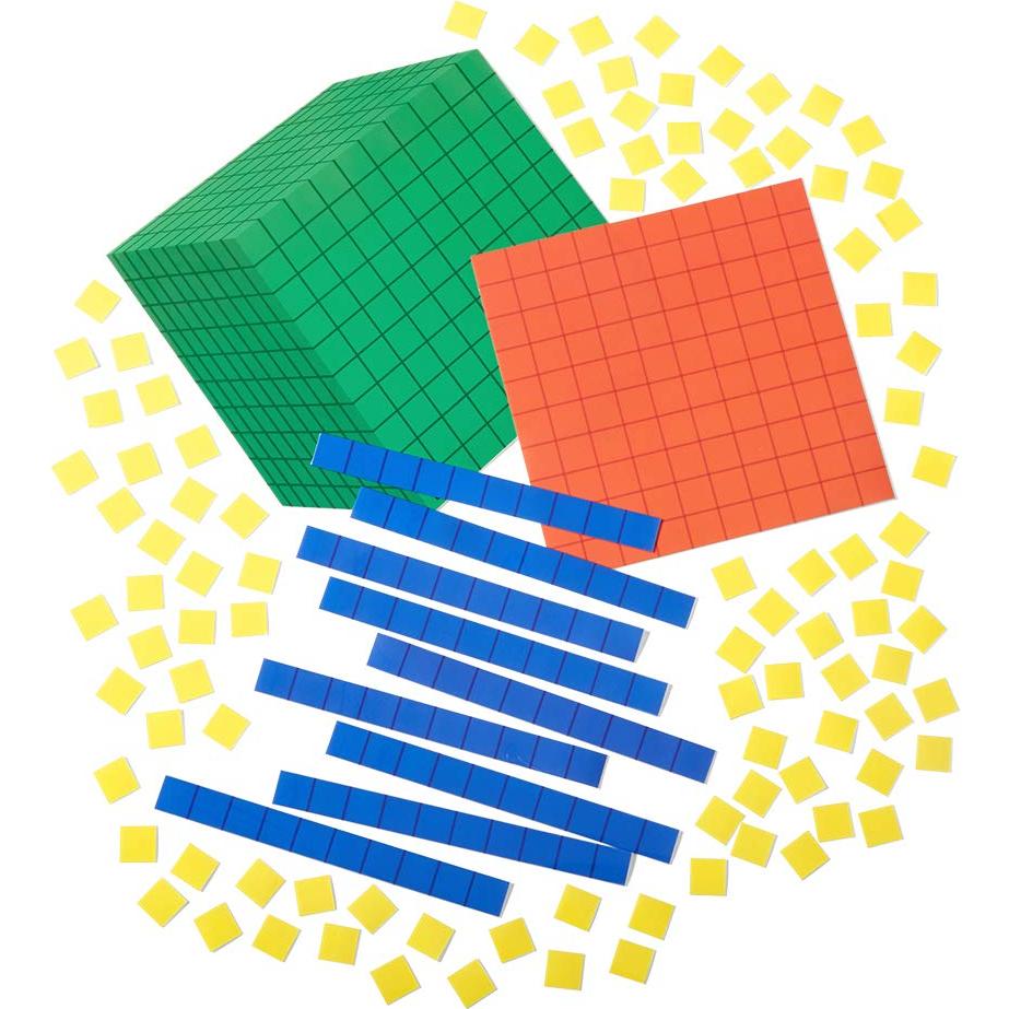 Bloques de Base Diez hand2mind para Educación - 131 Piezas