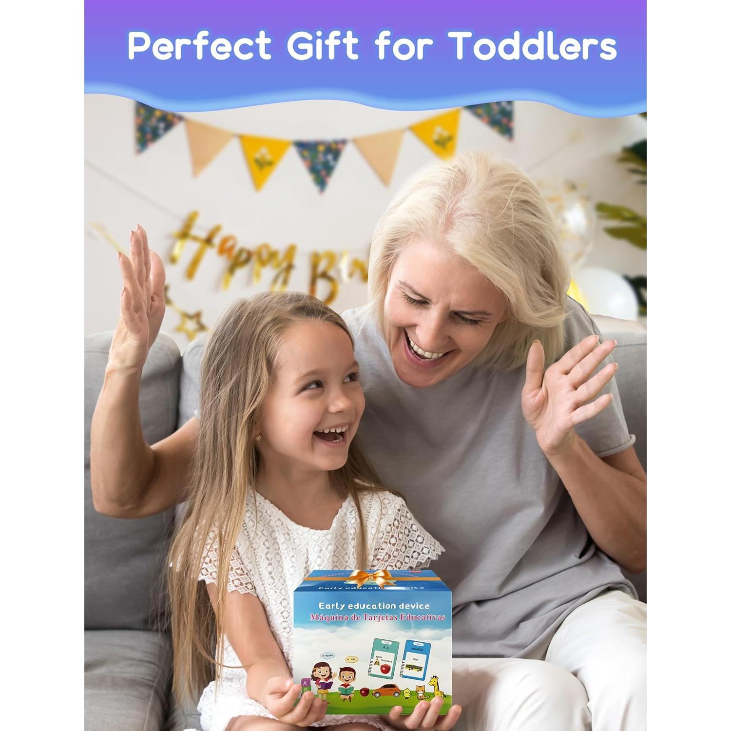 Tarjetas Flash Hablantes Anhovno 224 Palabras para Niños 3+