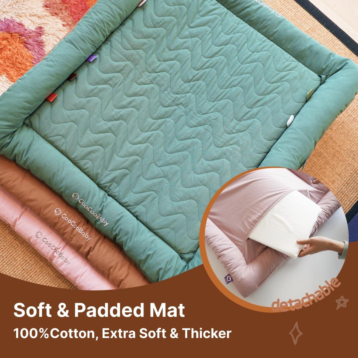 Alfombrilla de Juego CooCooBaby con 5 Juguetes Sensoriales