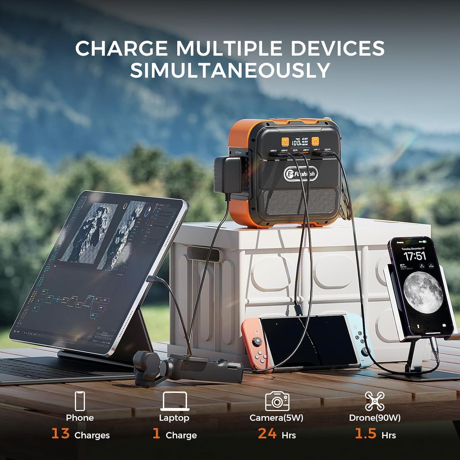 Estación de Energía Portátil Flashfish A101 120W 98Wh con USB