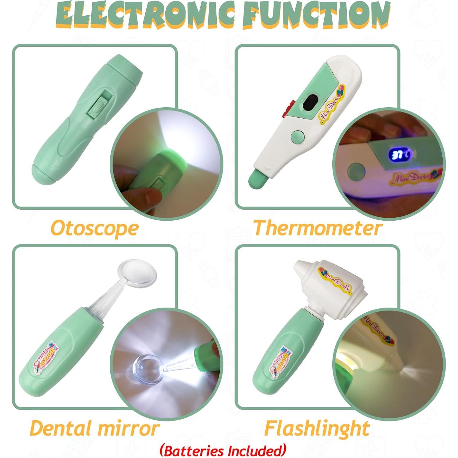 Kit de Doctor Liberry para Niños 3-5 Años, 18 Piezas