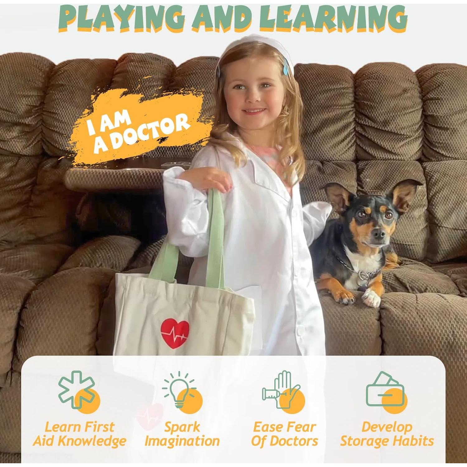 Kit de Doctor Liberry para Niños 3-5 Años, 18 Piezas