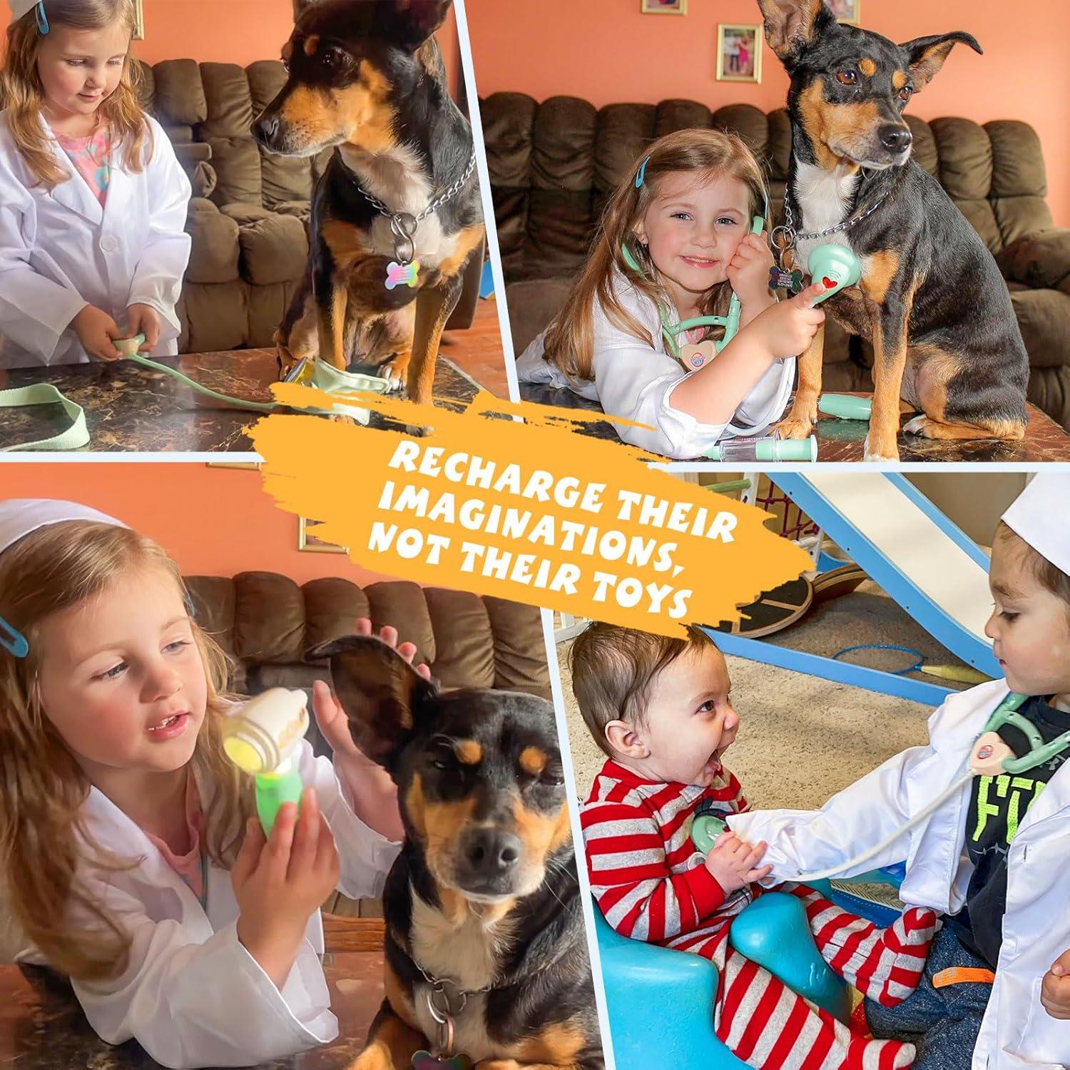 Kit de Doctor Liberry para Niños 3-5 Años, 18 Piezas