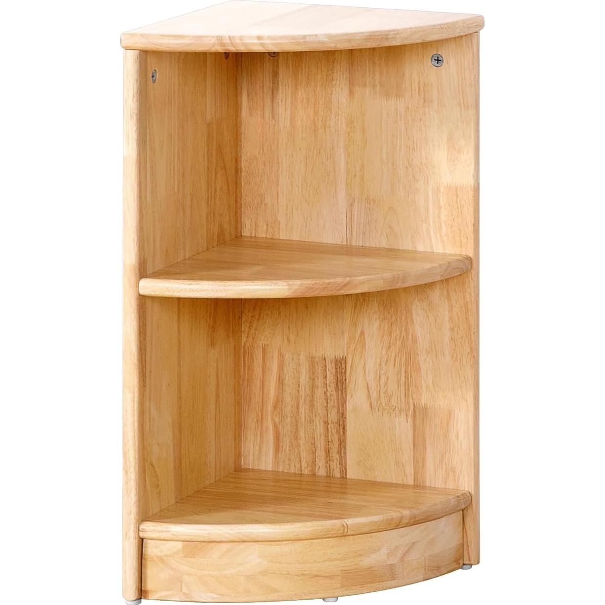 Armario de Esquina OOOK de Madera de Caucho 2 Niveles Infantil