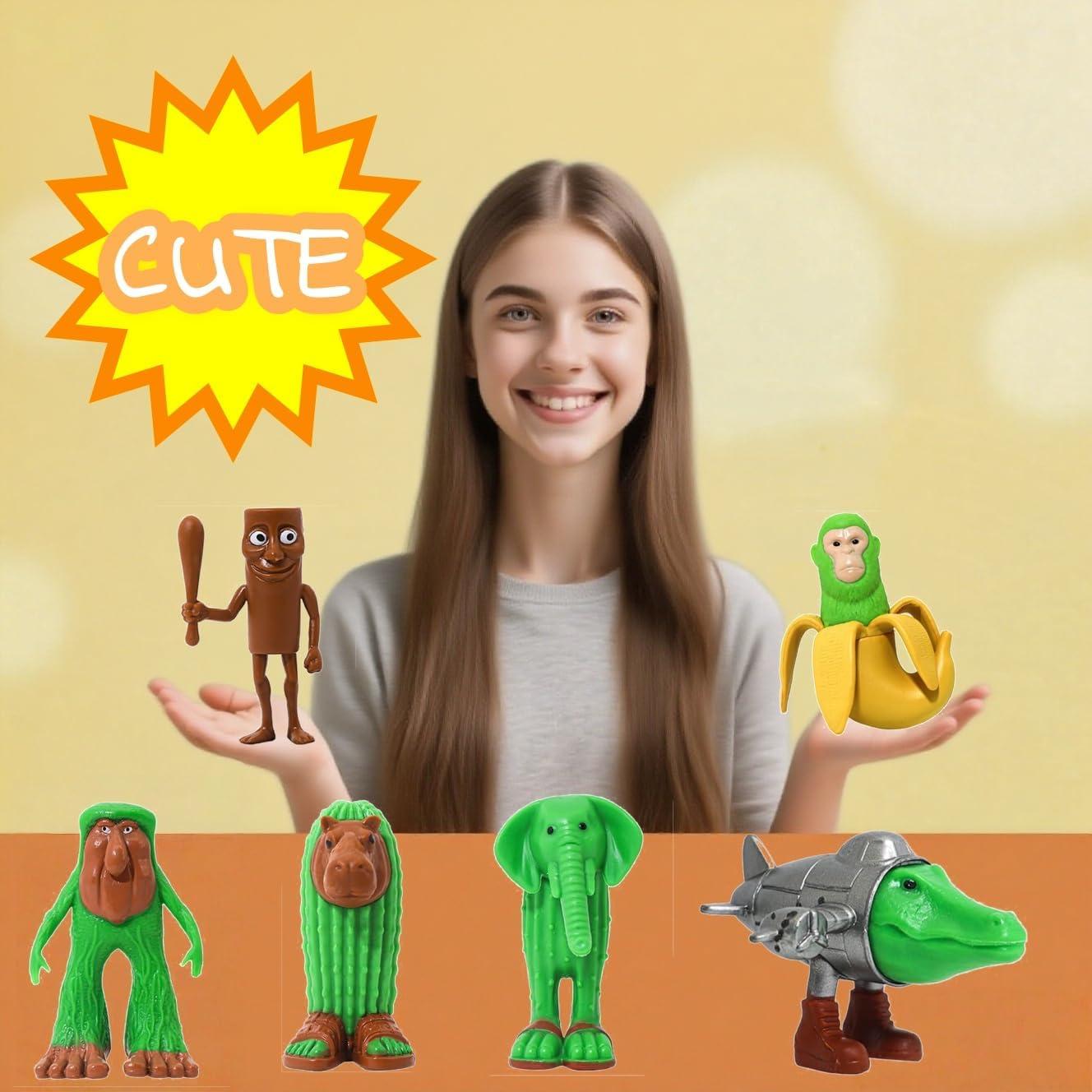 12 Figuras de Acción Brainrot Italianas Coleccionables 5-9 cm