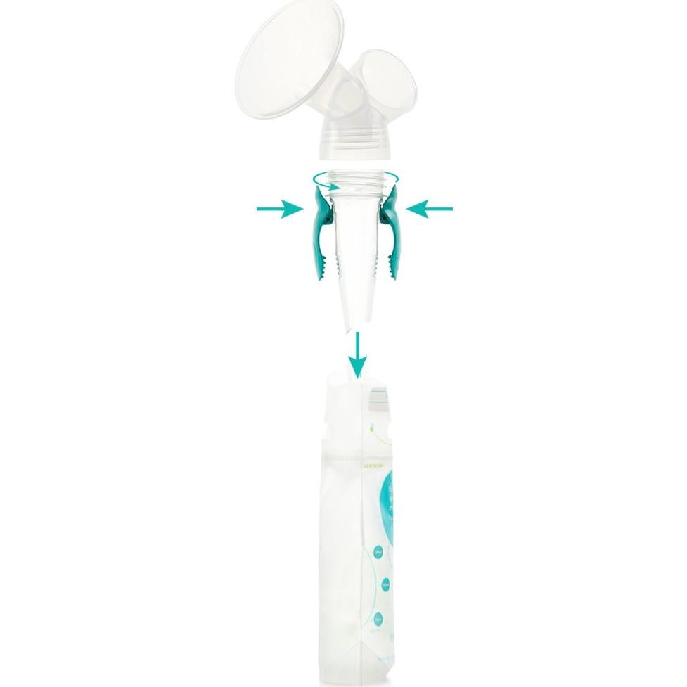 Adaptadores de bolsas de almacenamiento de leche Evenflo 2 unidades