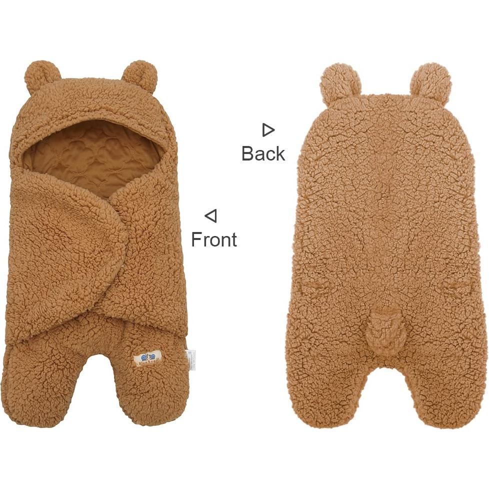 Manta de Recepción para Bebés BlueSnail 61x30cm Marrón