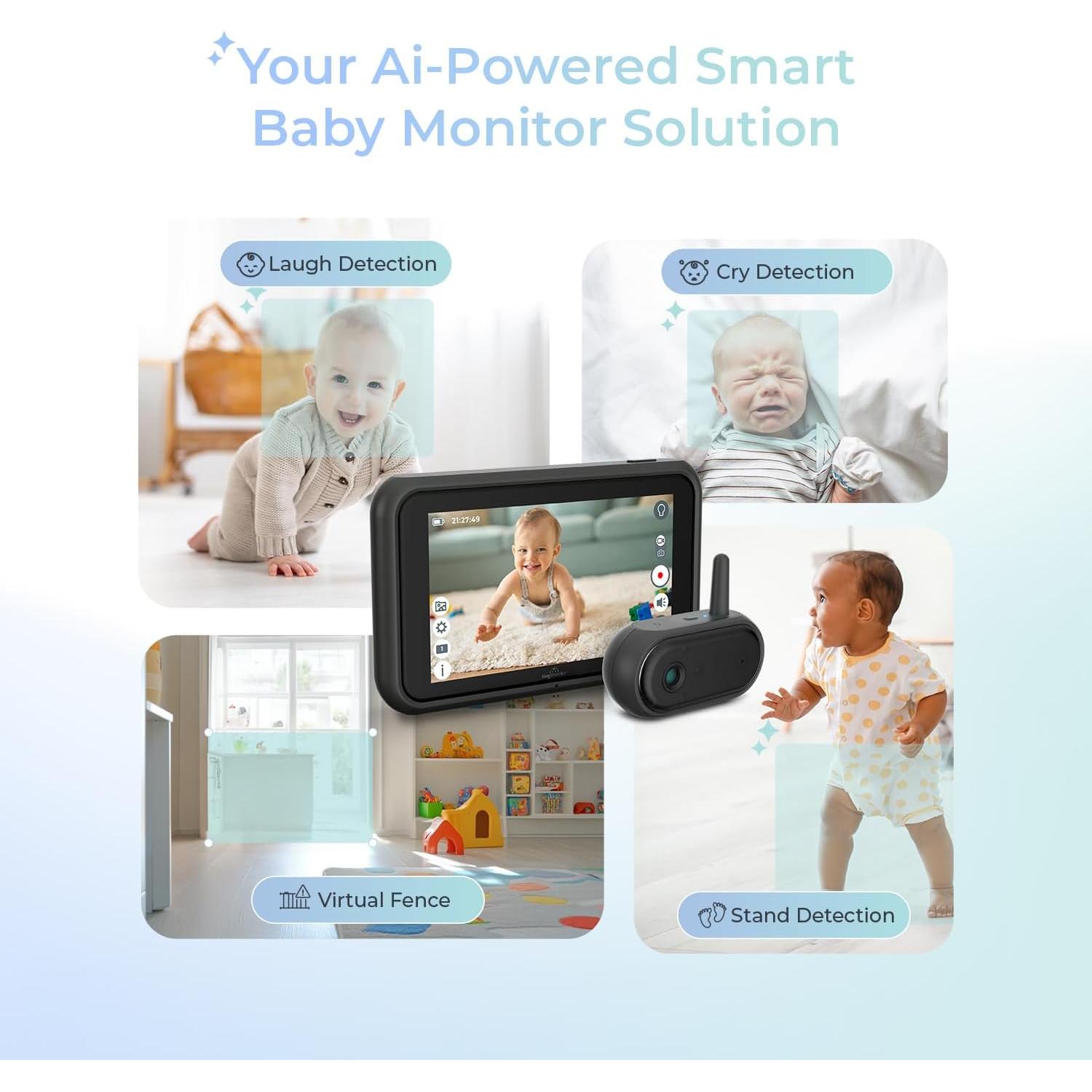 Monitor Inalámbrico para Bebés AI TT006 - Rango 304.8m, HD 1080P