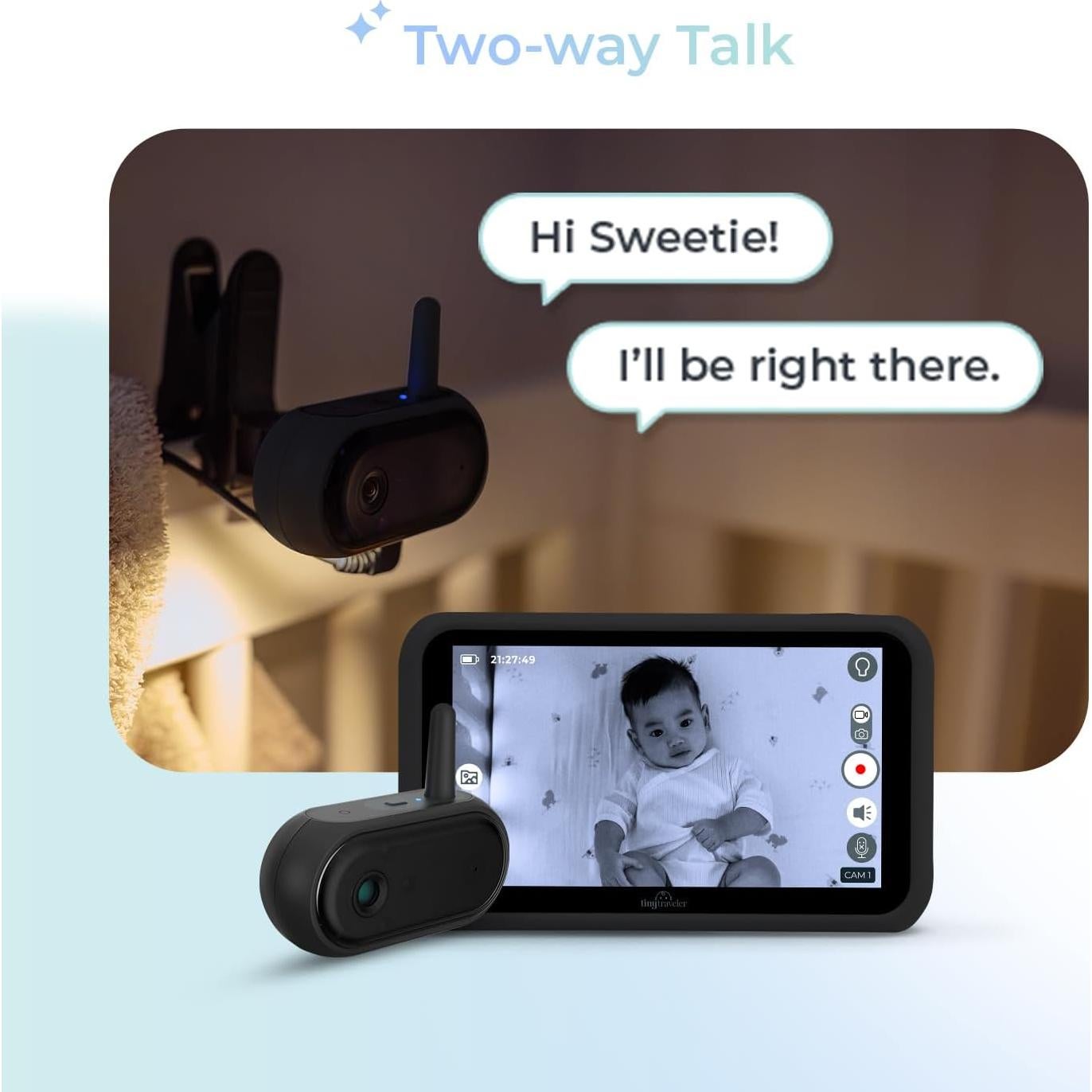 Monitor Inalámbrico para Bebés AI TT006 - Rango 304.8m, HD 1080P