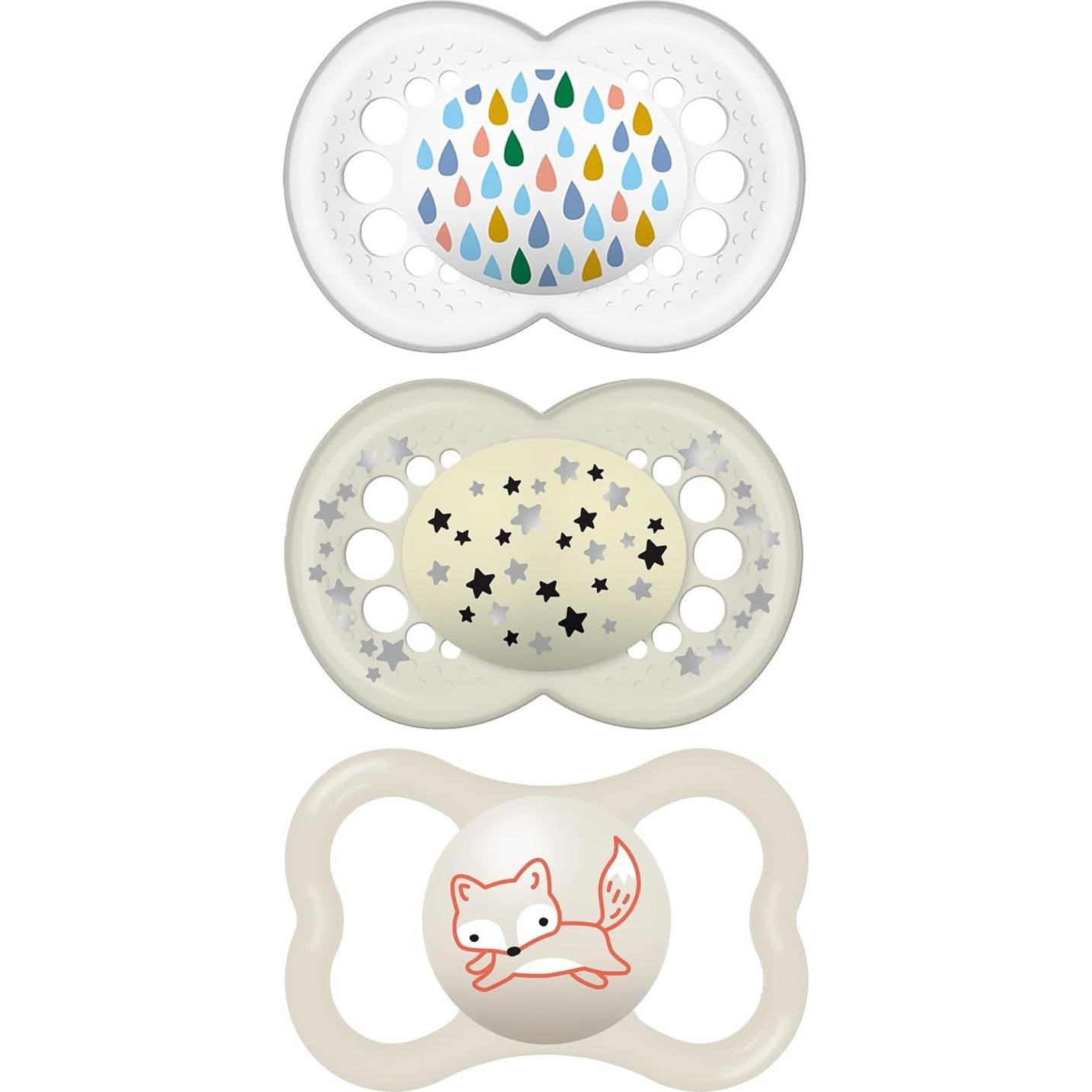 Chupetes MAM Air Day & Night para Bebés 16+ Meses - Paquete de 4