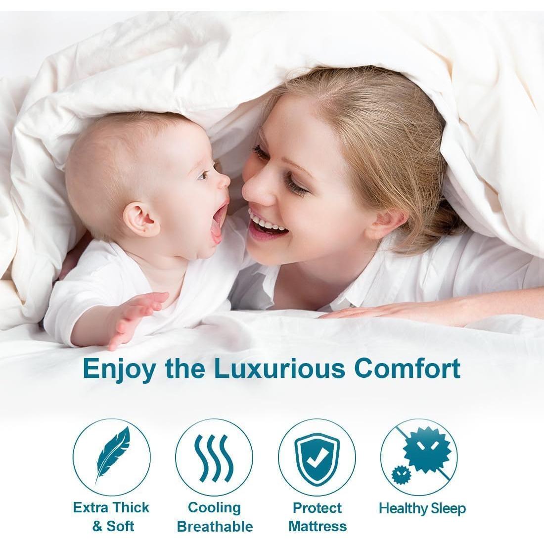 Colchón Superior Queen CHOKIT Extra Grueso con Almohada Refrigerante