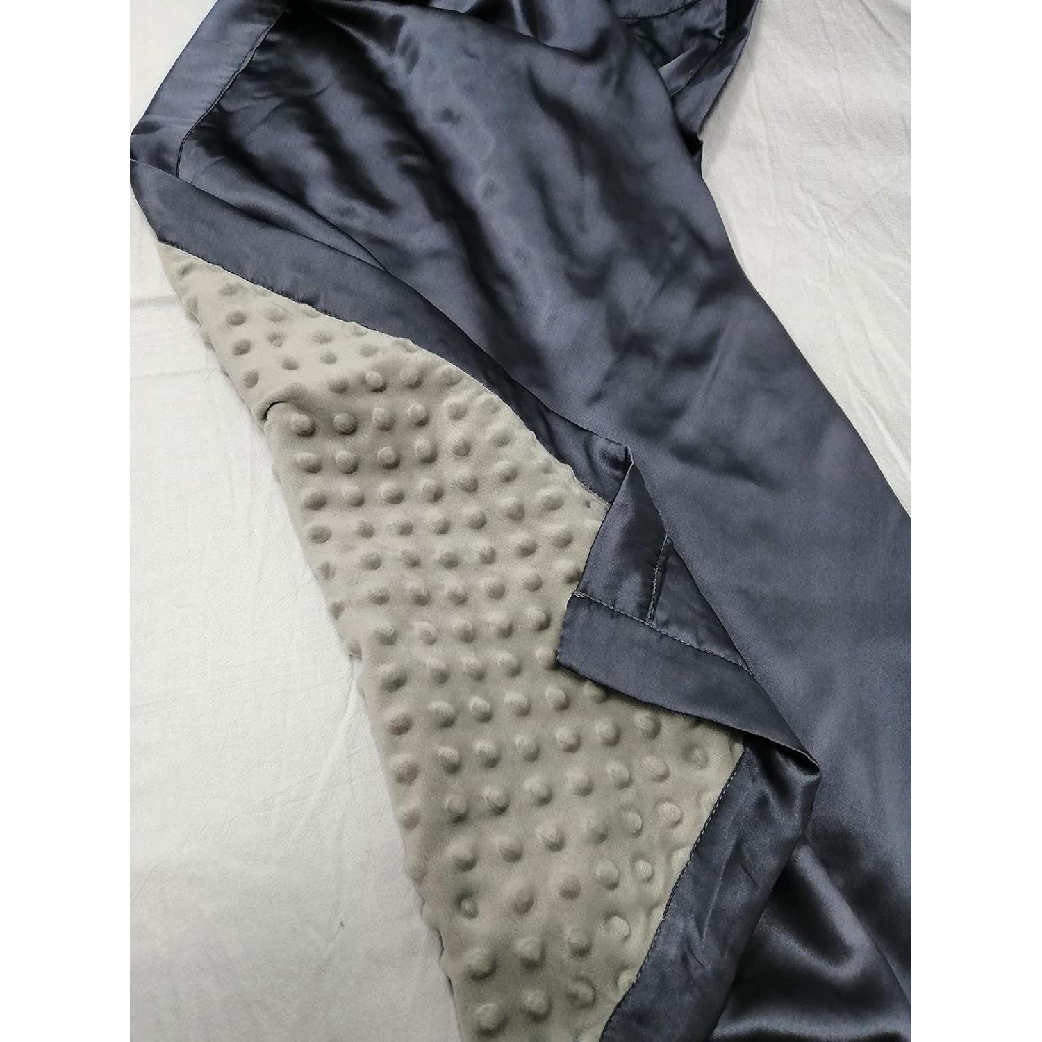 Manta de Seda para Bebé Cozysilk 71x102 cm Gris Oscuro