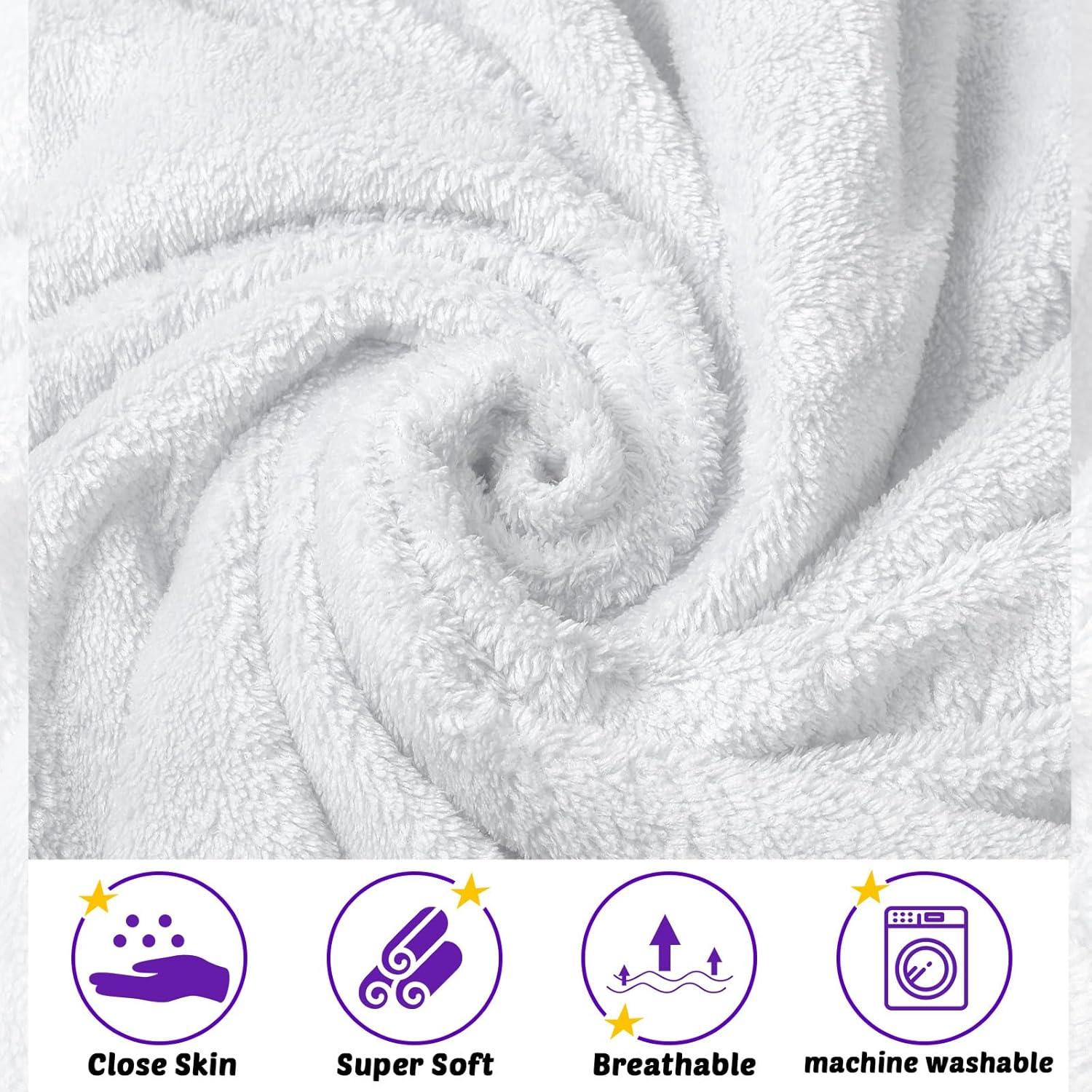 Reginary 4 Toallas con Capucha para Bebés 76x76 cm Suaves