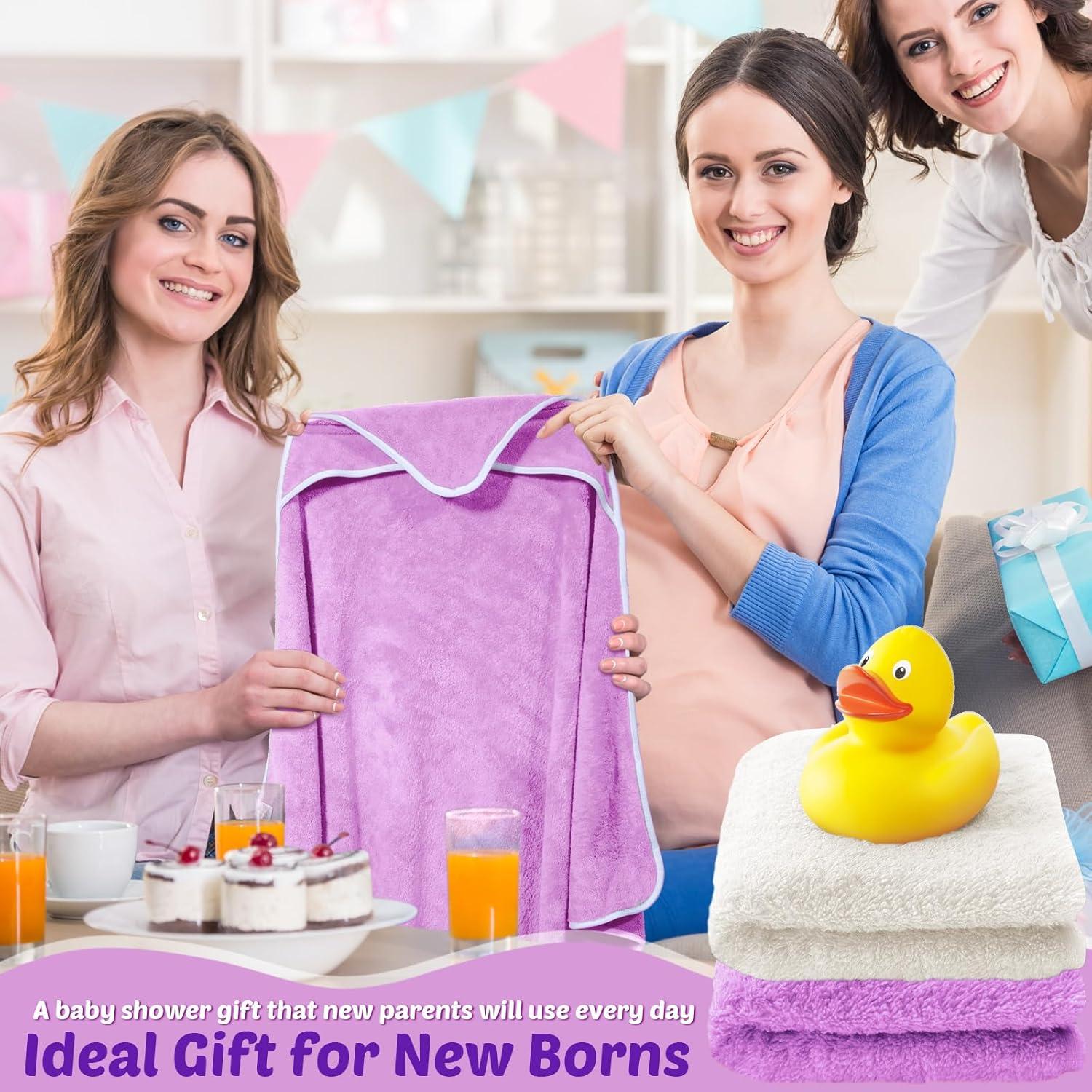 Reginary 4 Toallas con Capucha para Bebés 76x76 cm Suaves