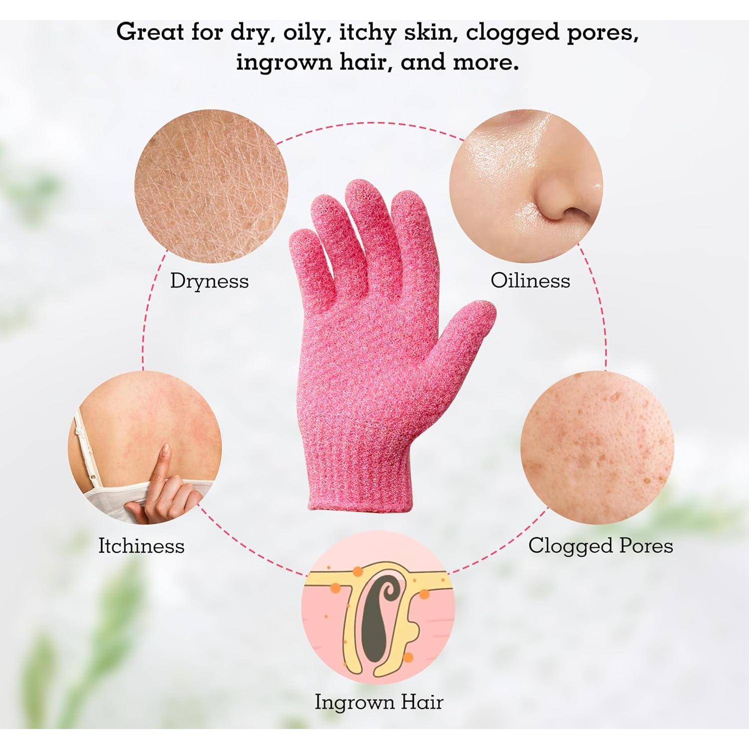 Guantes Exfoliantes Evridwear para Ducha - 1 Par Pesado