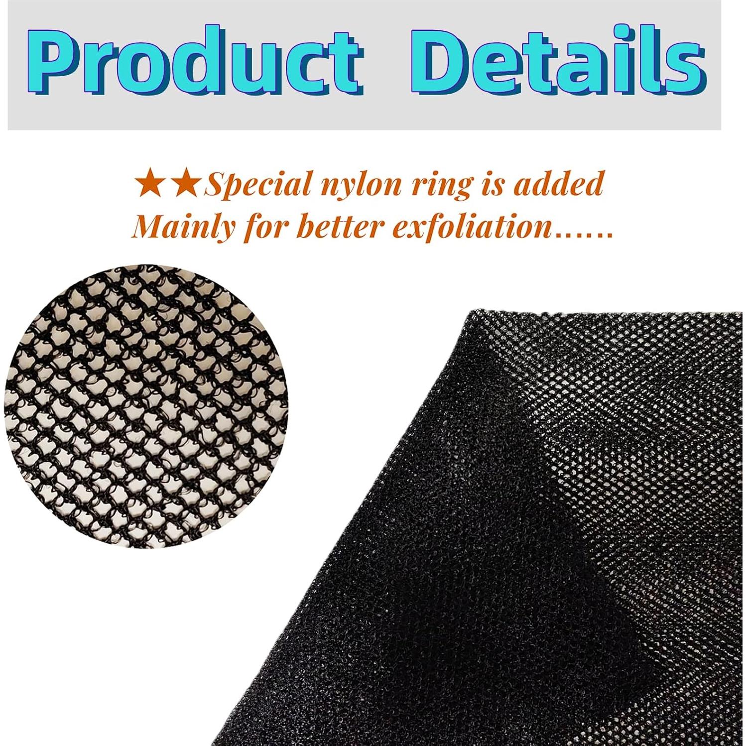 Esponja de Baño Exfoliante Africana Haisalin 80 cm Negra