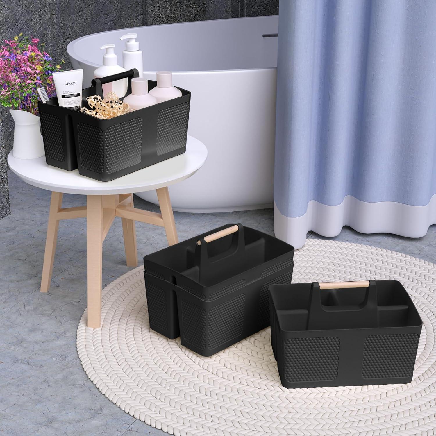 Caddy de Ducha Portátil Xuhdukc Negro 27.4x19.7x18.4 cm