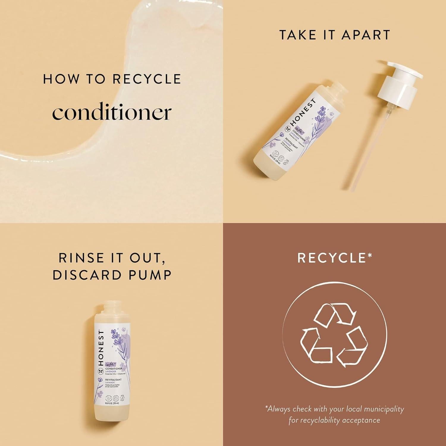 Acondicionador Sin Silicona The Honest Company 295 ml Lavanda