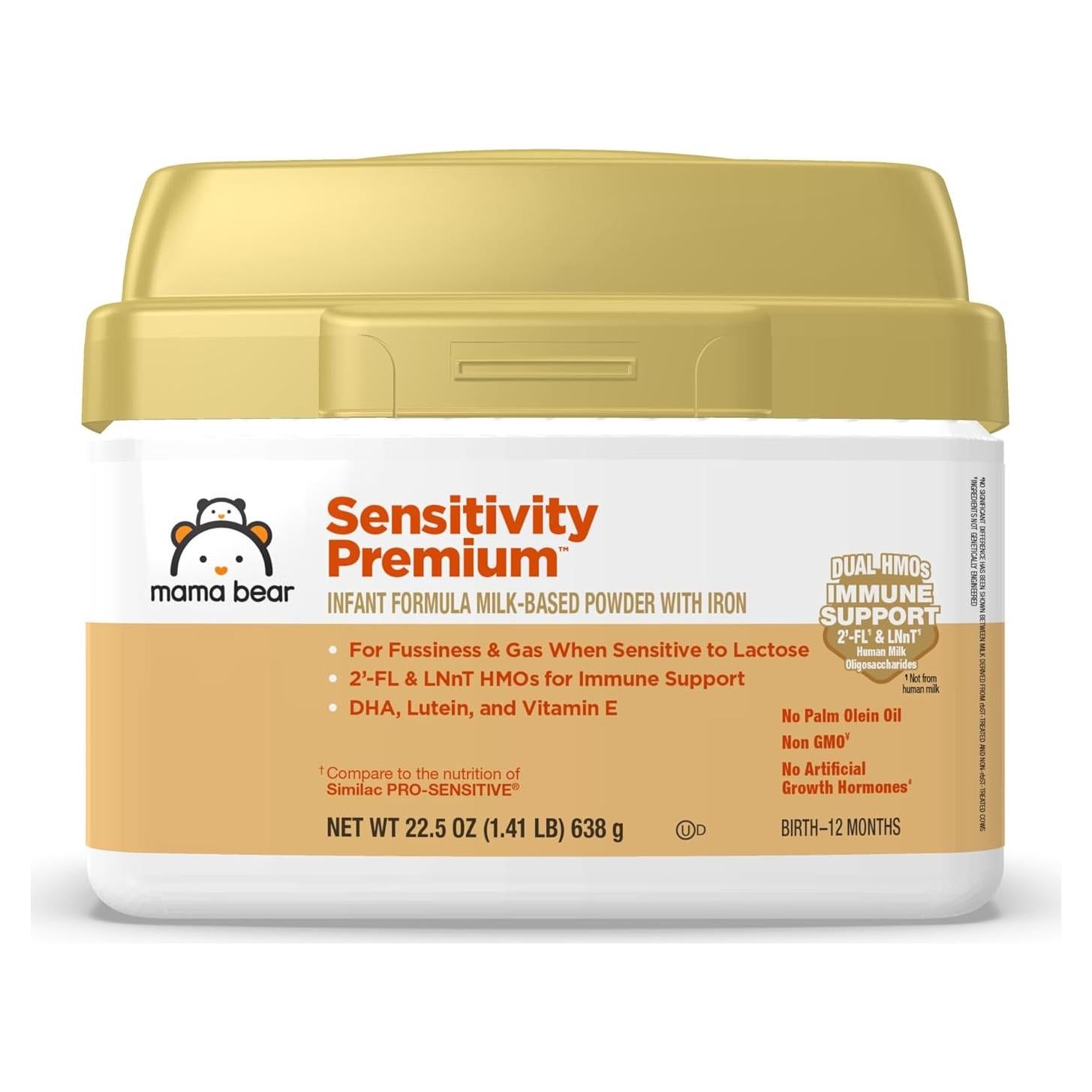 Fórmula para Bebés Mama Bear Sensitivity 638g - Lactosa Reducida