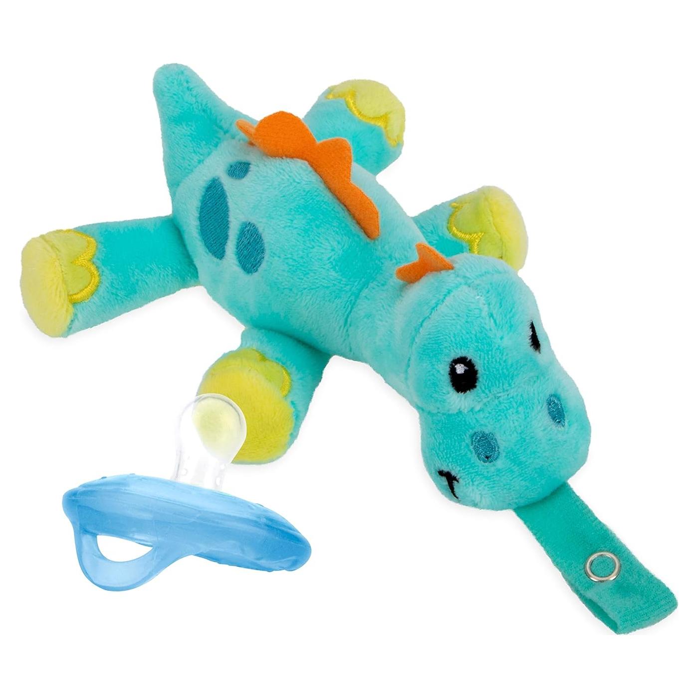 Chupete Natural Flex Nuby con Peluche Dino para Bebé