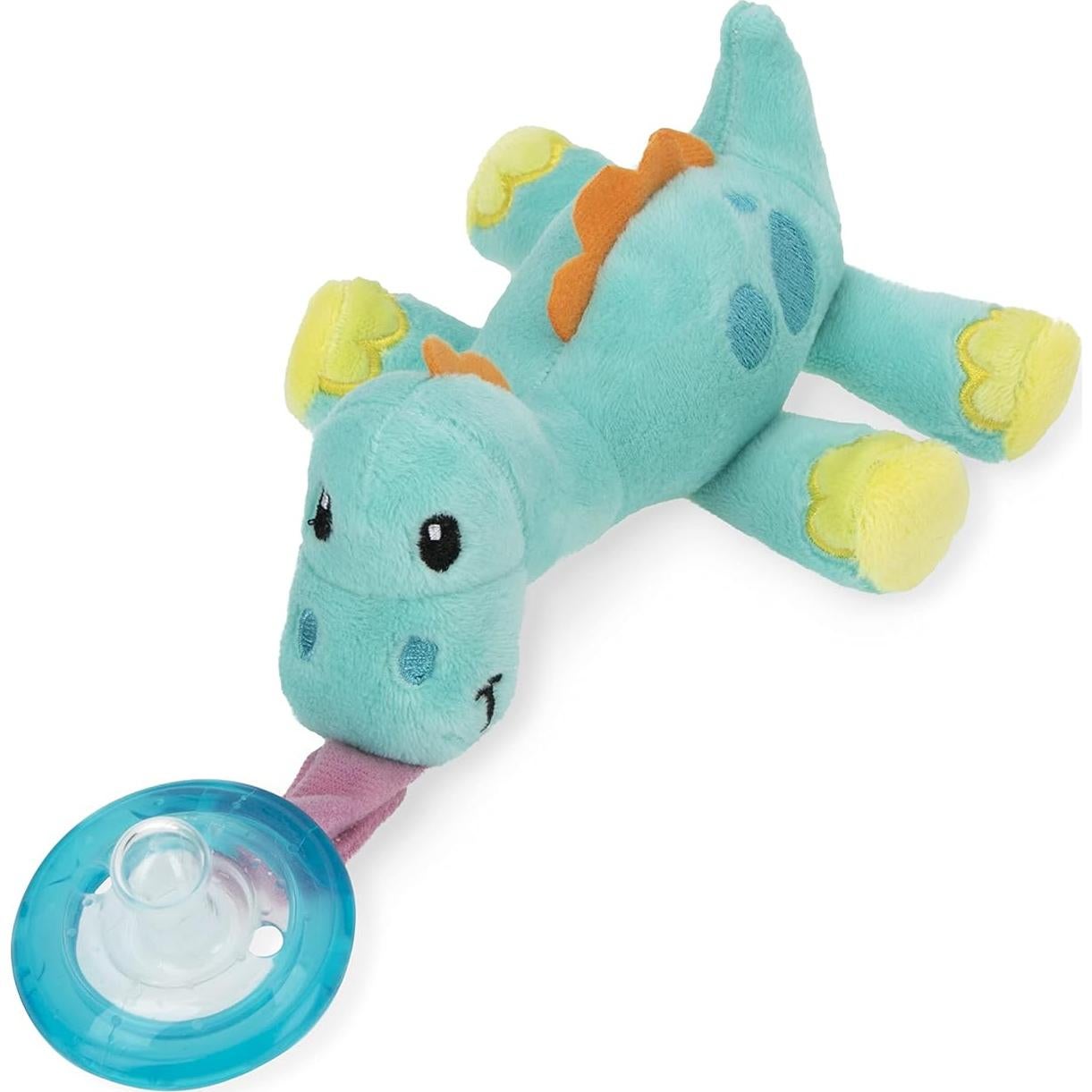 Chupete Natural Flex Nuby con Peluche Dino para Bebé