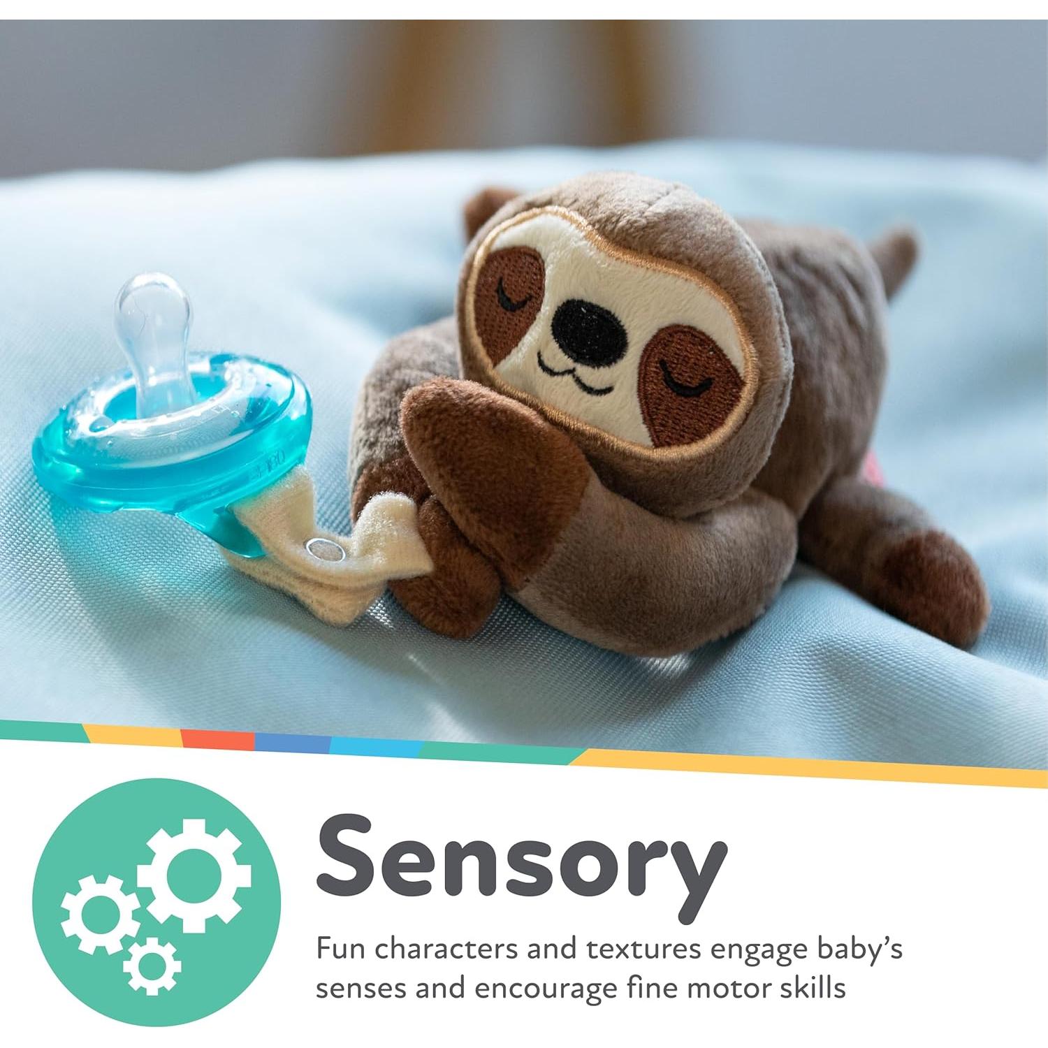 Chupete Natural Flex Nuby con Peluche Dino para Bebé