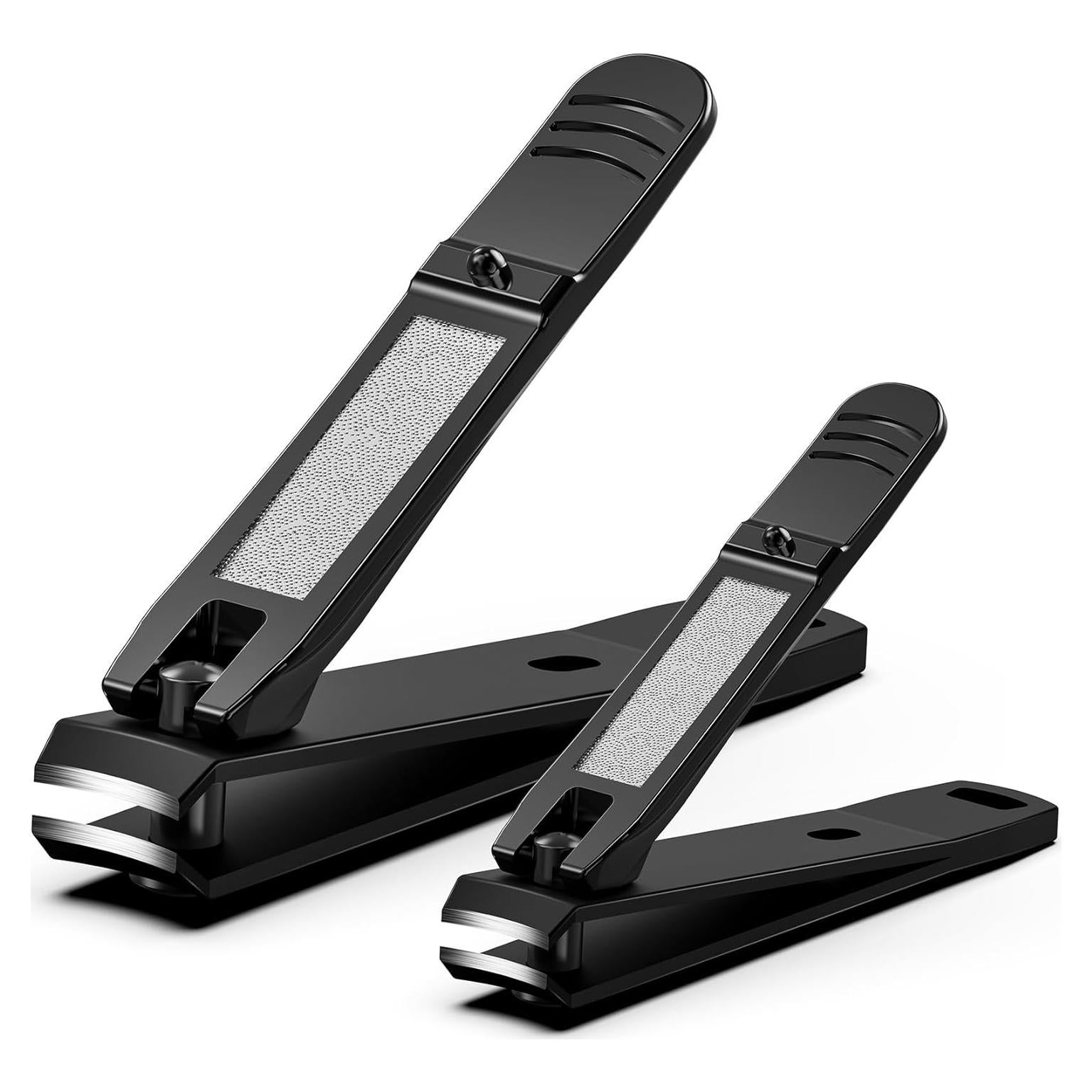 Juego de Cortauñas FERYES 2 Piezas Negro - Aseo de Precisión