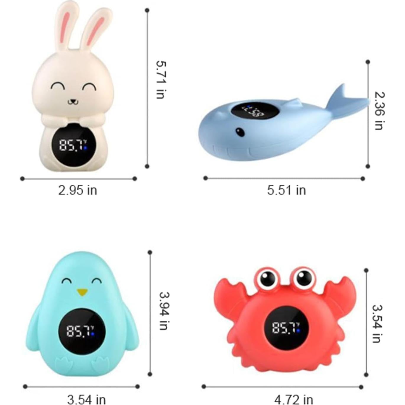 Termómetro de Baño Digital HEVOY Cangrejo Rojo para Bebés