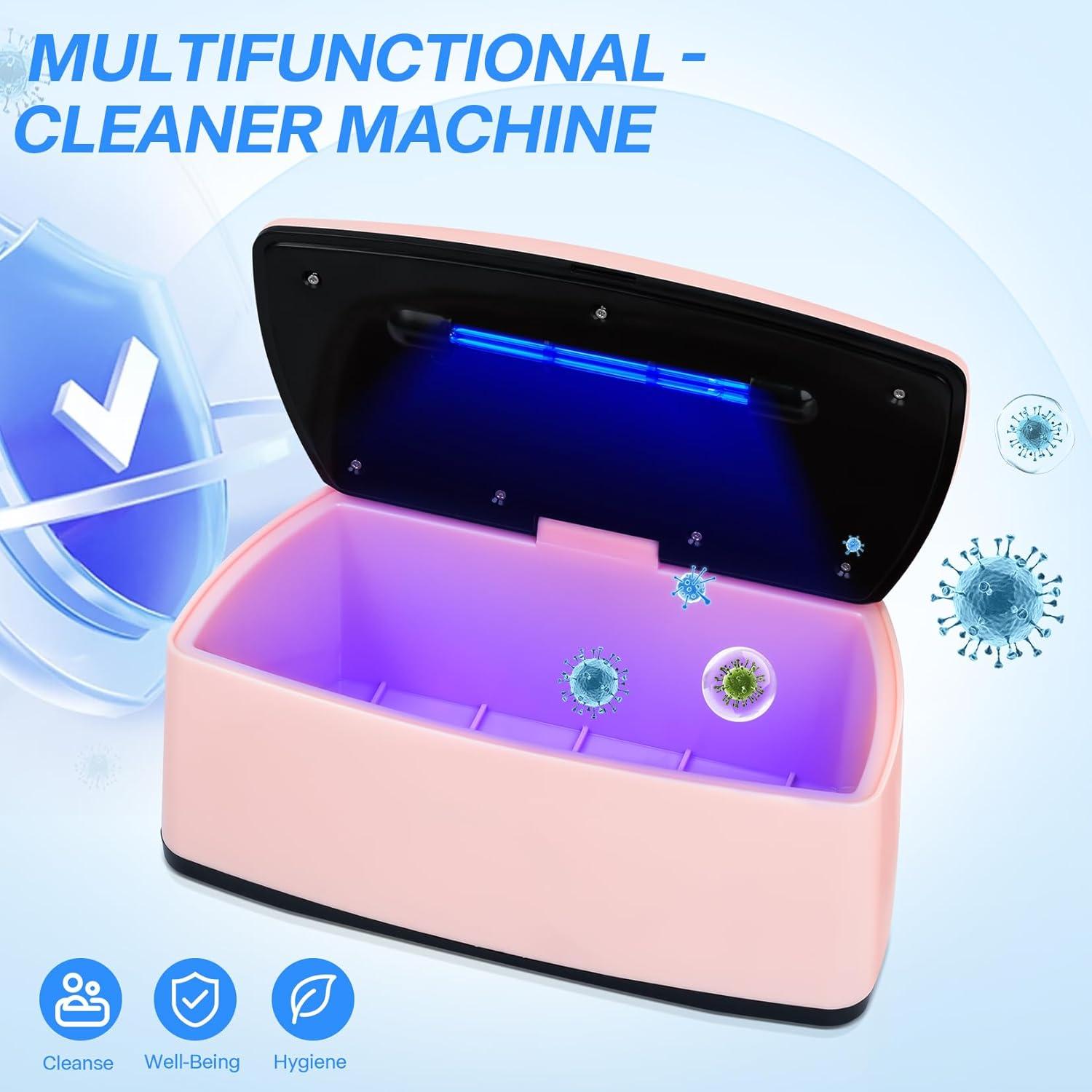 Esterilizador de Herramientas de Uñas LXIANGN USB 1L Rosa