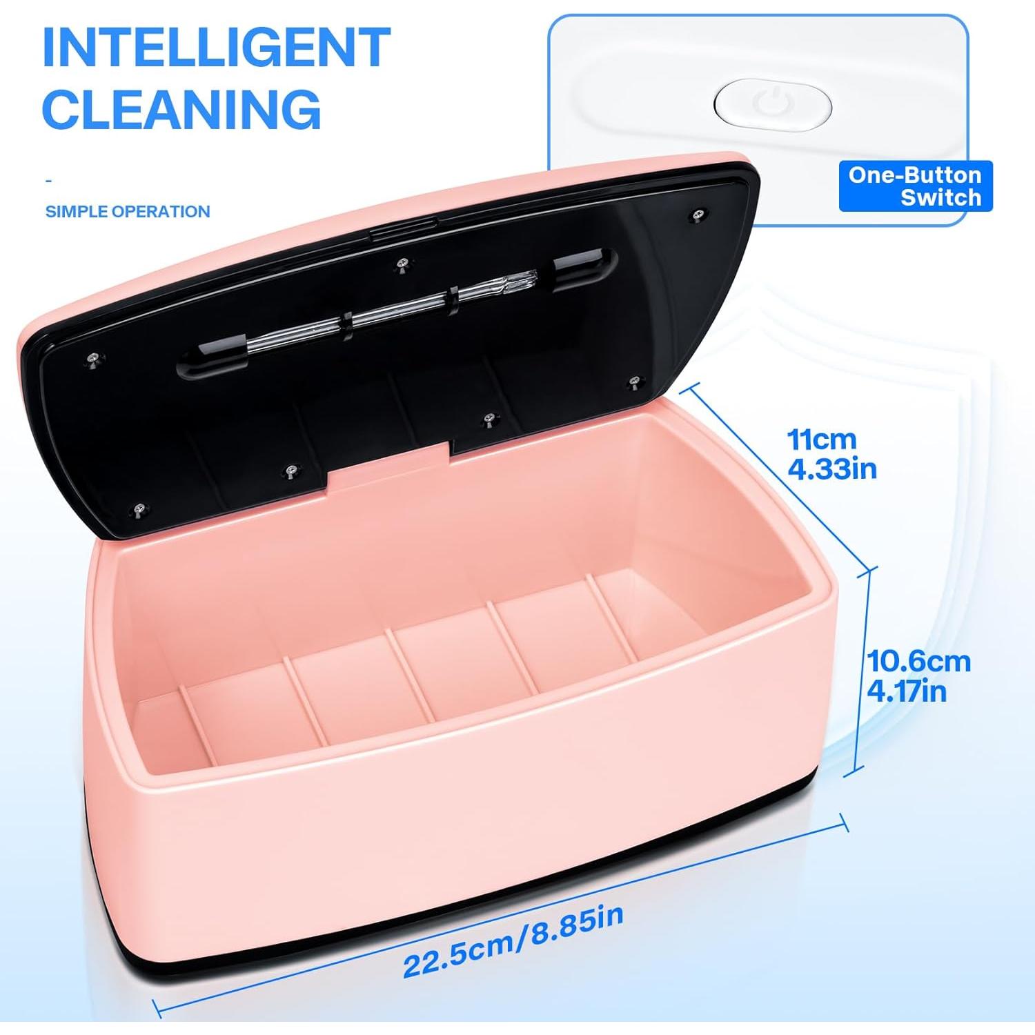 Esterilizador de Herramientas de Uñas LXIANGN USB 1L Rosa