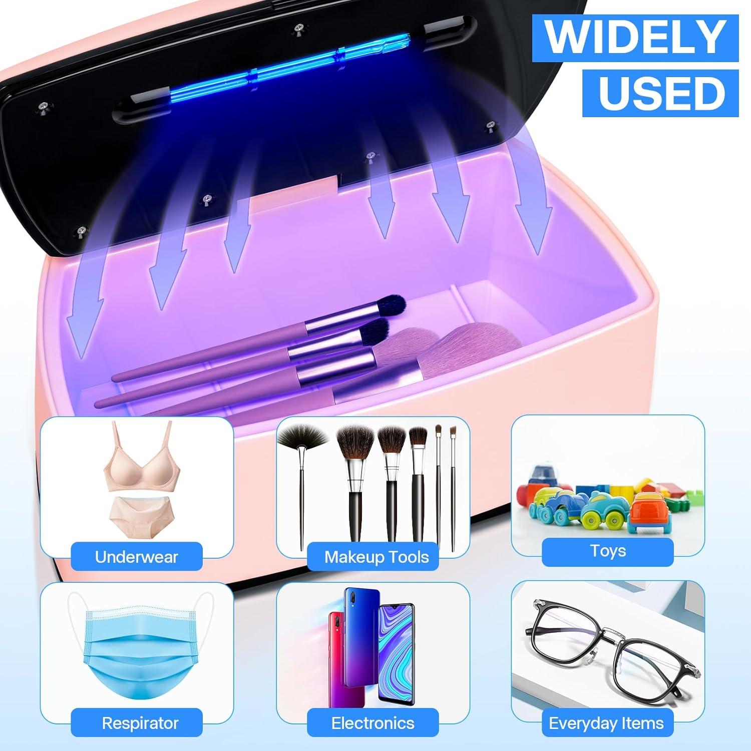 Esterilizador de Herramientas de Uñas LXIANGN USB 1L Rosa