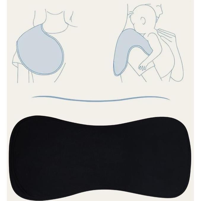 Paquete de 8 Paños para Eructar Bebés LazyRhino, Negro