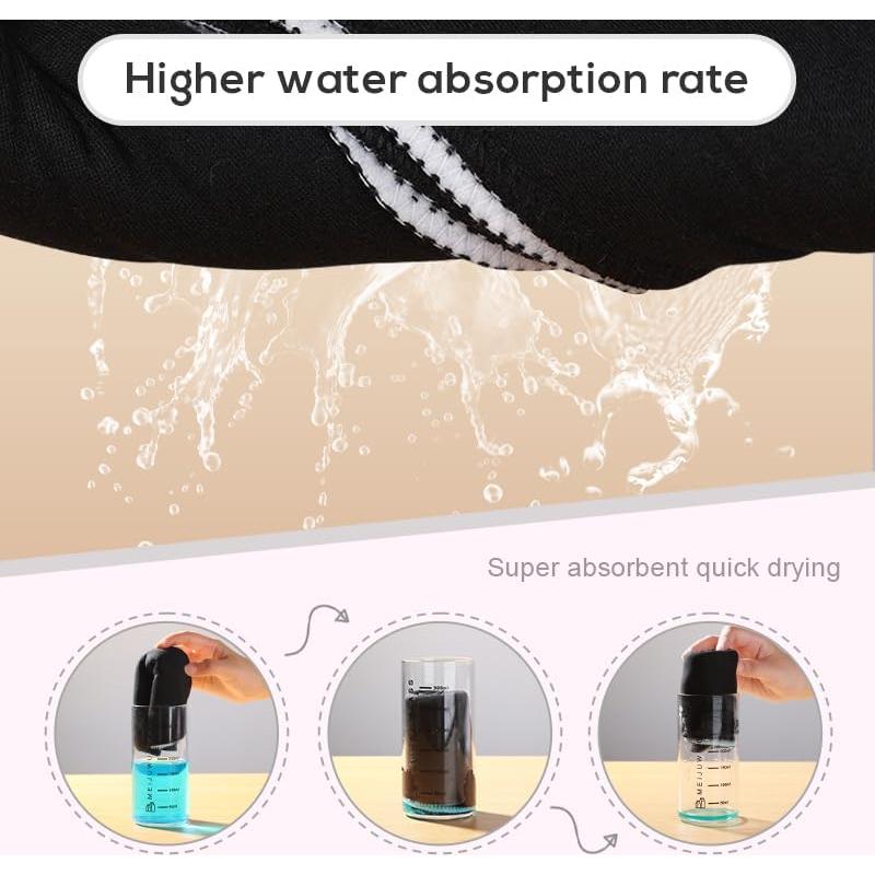 Paquete de 8 Paños para Eructar Bebés LazyRhino, Negro