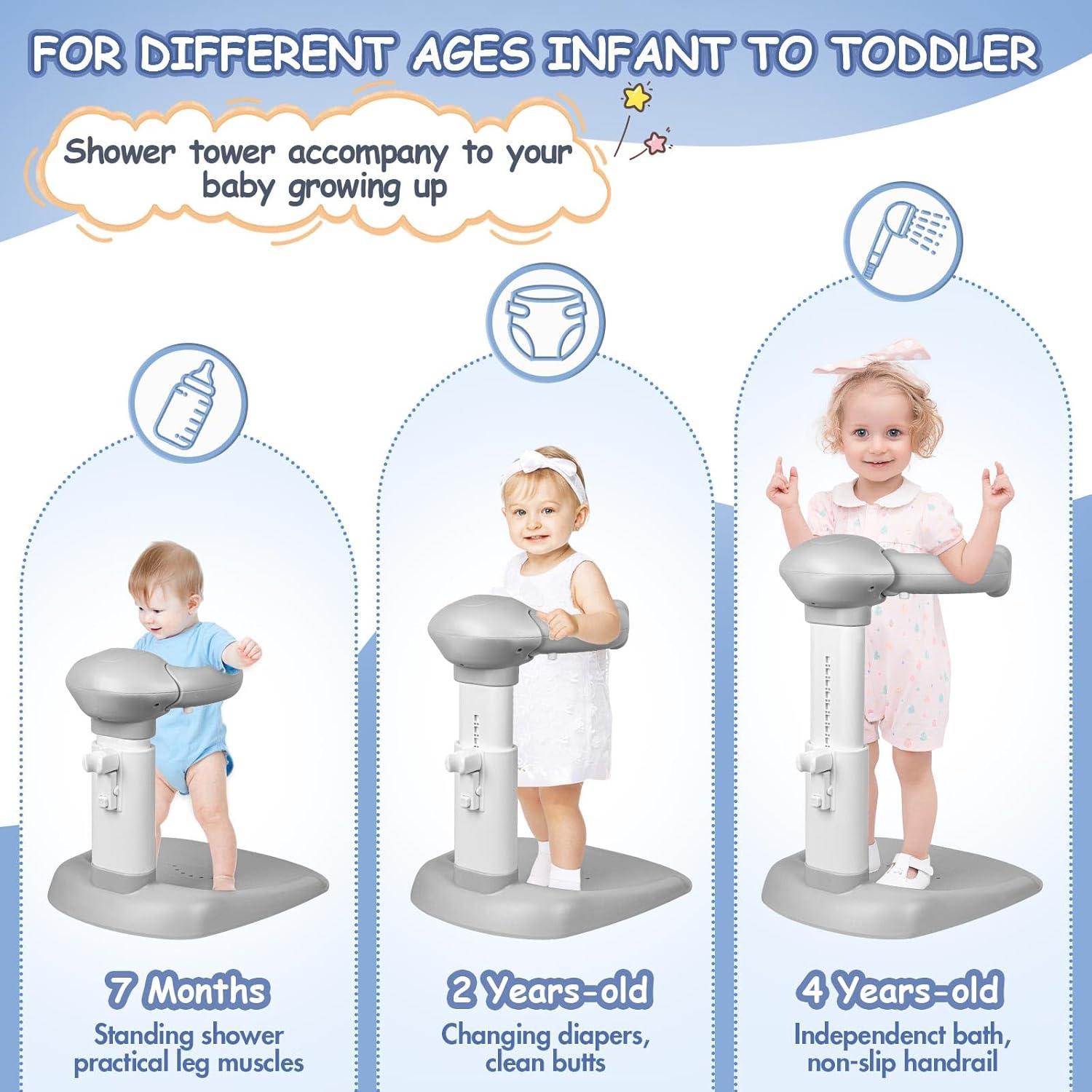 Soporte de Baño Ajustable VIDUTC para Bebés 6-36 Meses