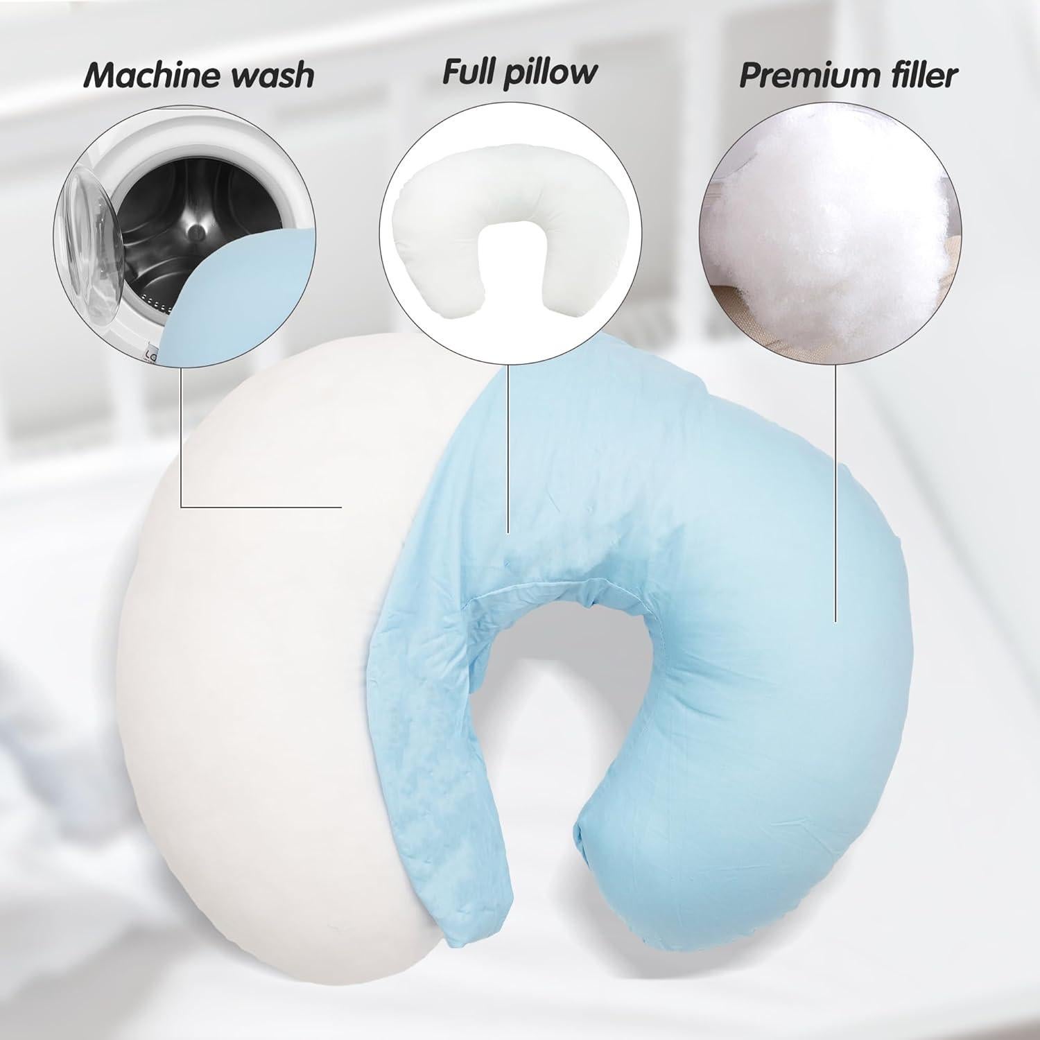 Cojín de Lactancia LAT 56x38 cm Algodón Desmontable Azul