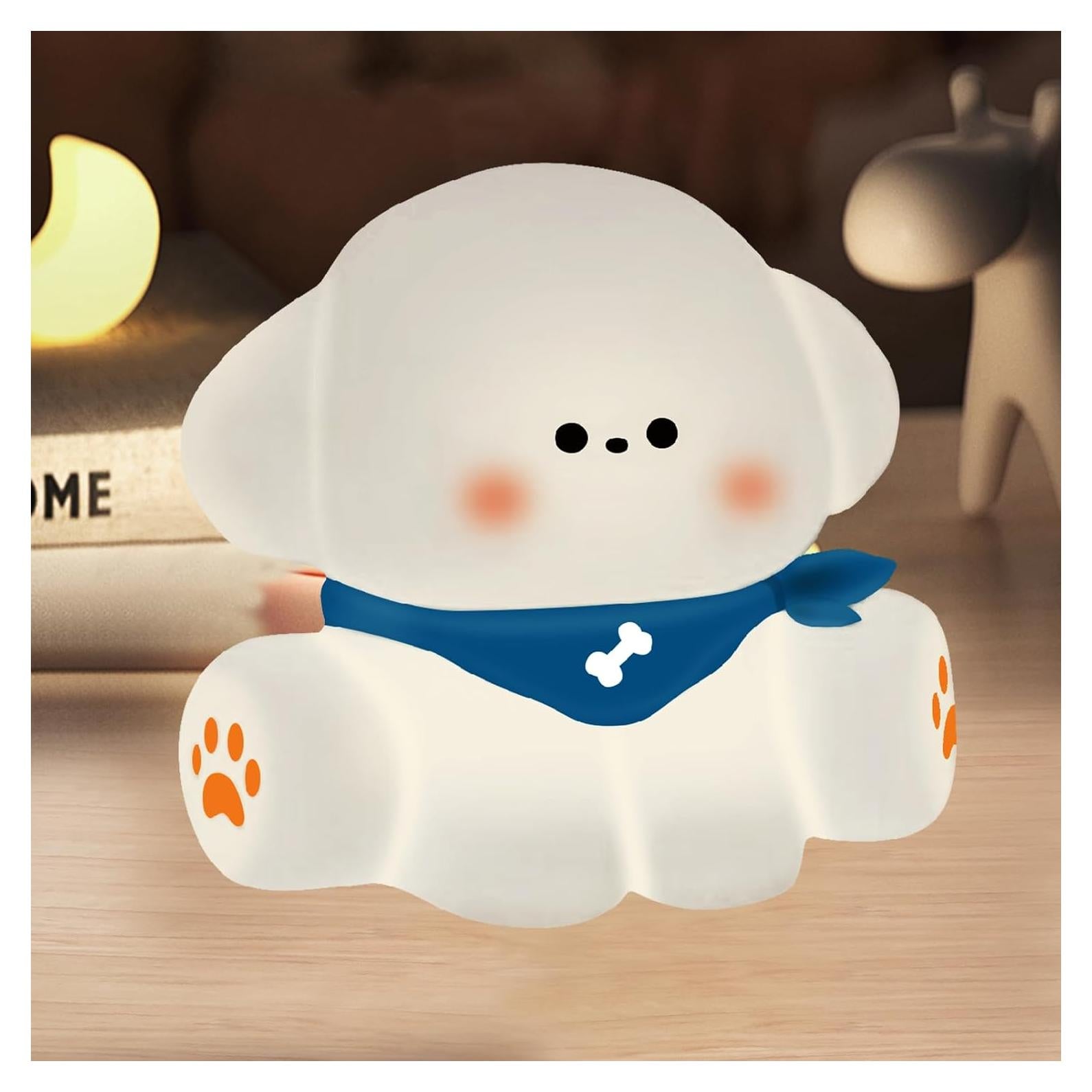 Luz Nocturna Cachorro Kapee House Silicona Recargable 12h