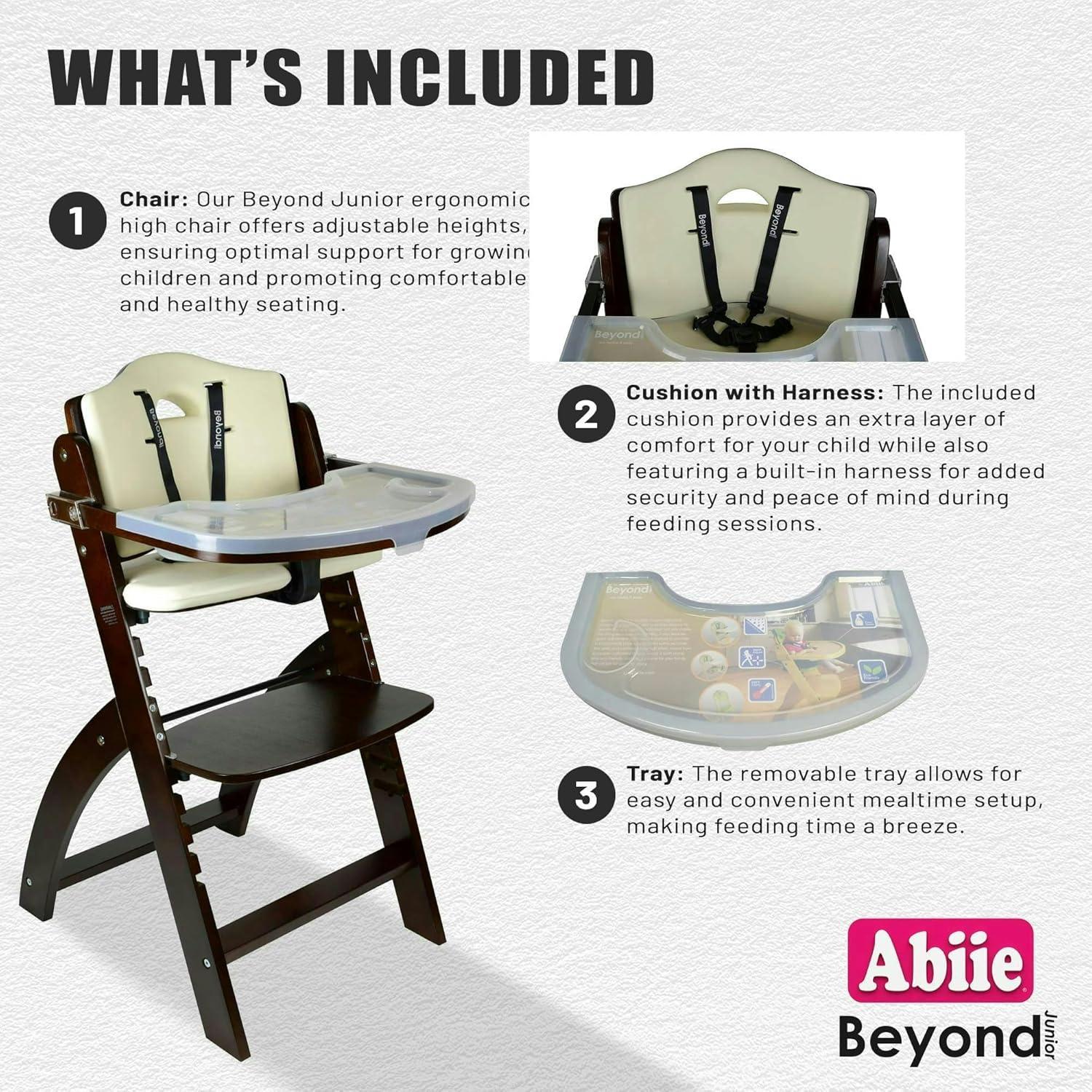 Silla Alta de Madera Abiie Beyond Junior Ajustable 113 Kg