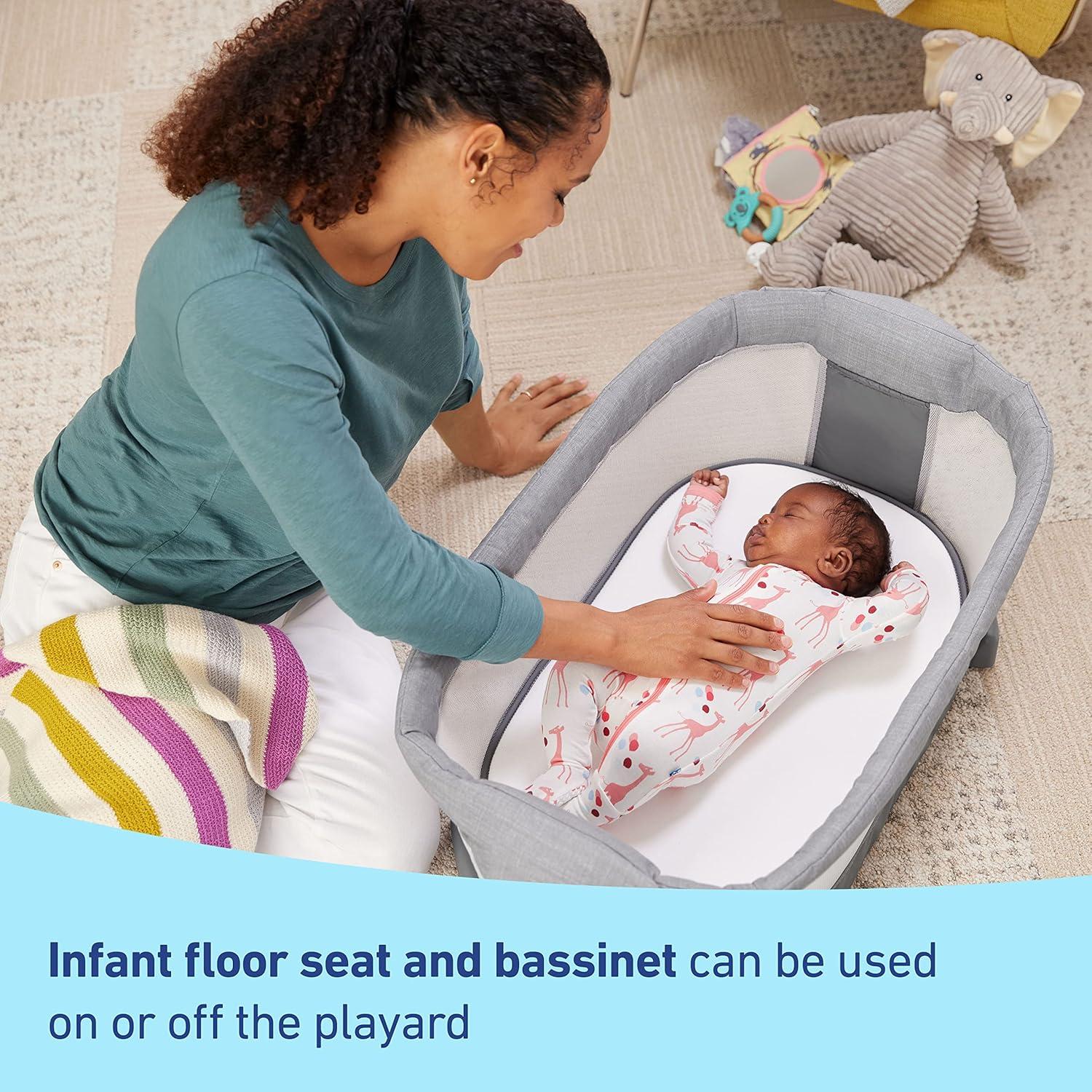 Cuna portátil Graco Pack 'n Play Sit 'N Grow Lenny 96.5x74.9cm