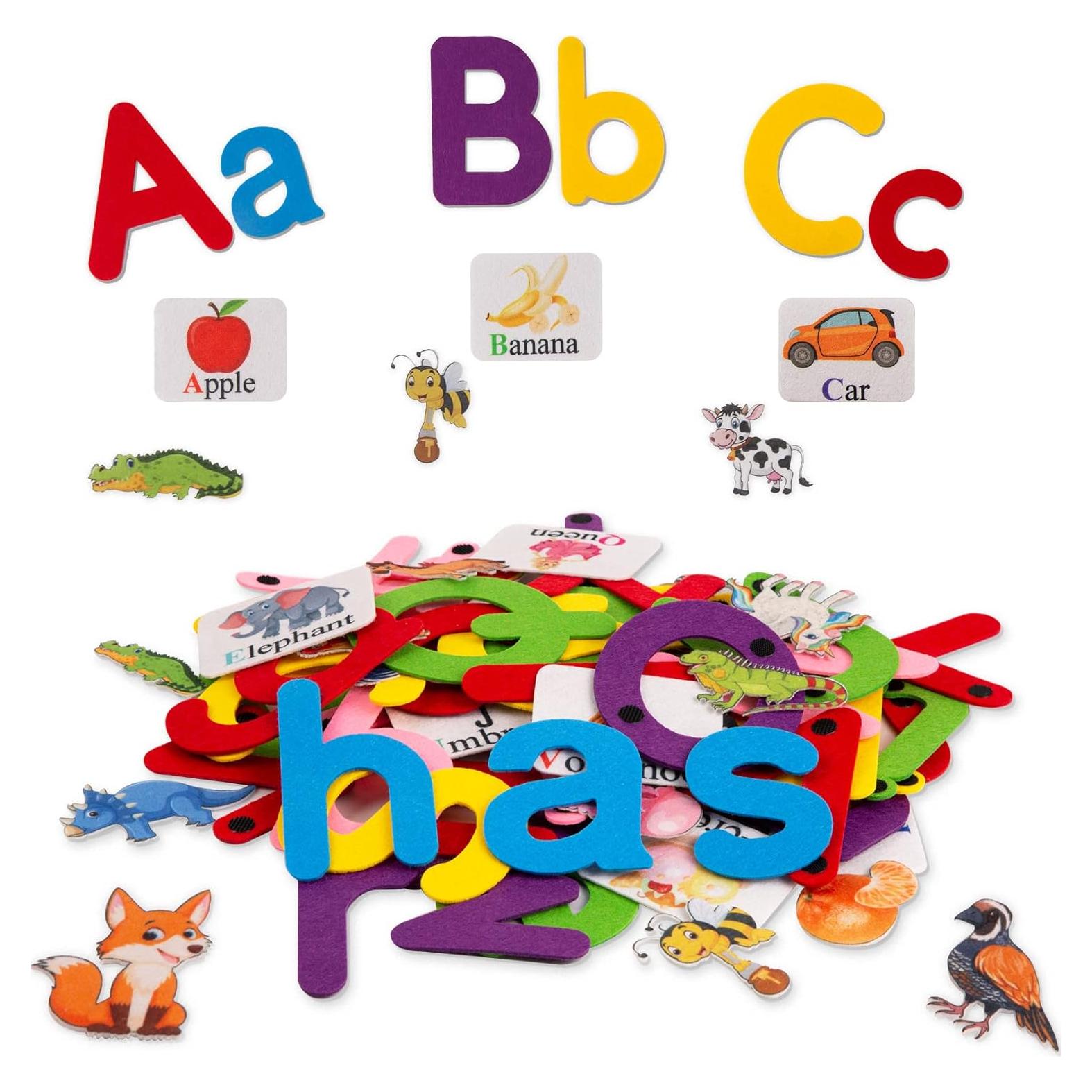 Juguetes de Aprendizaje Craftstory 130 Pcs Alfabeto Montessori