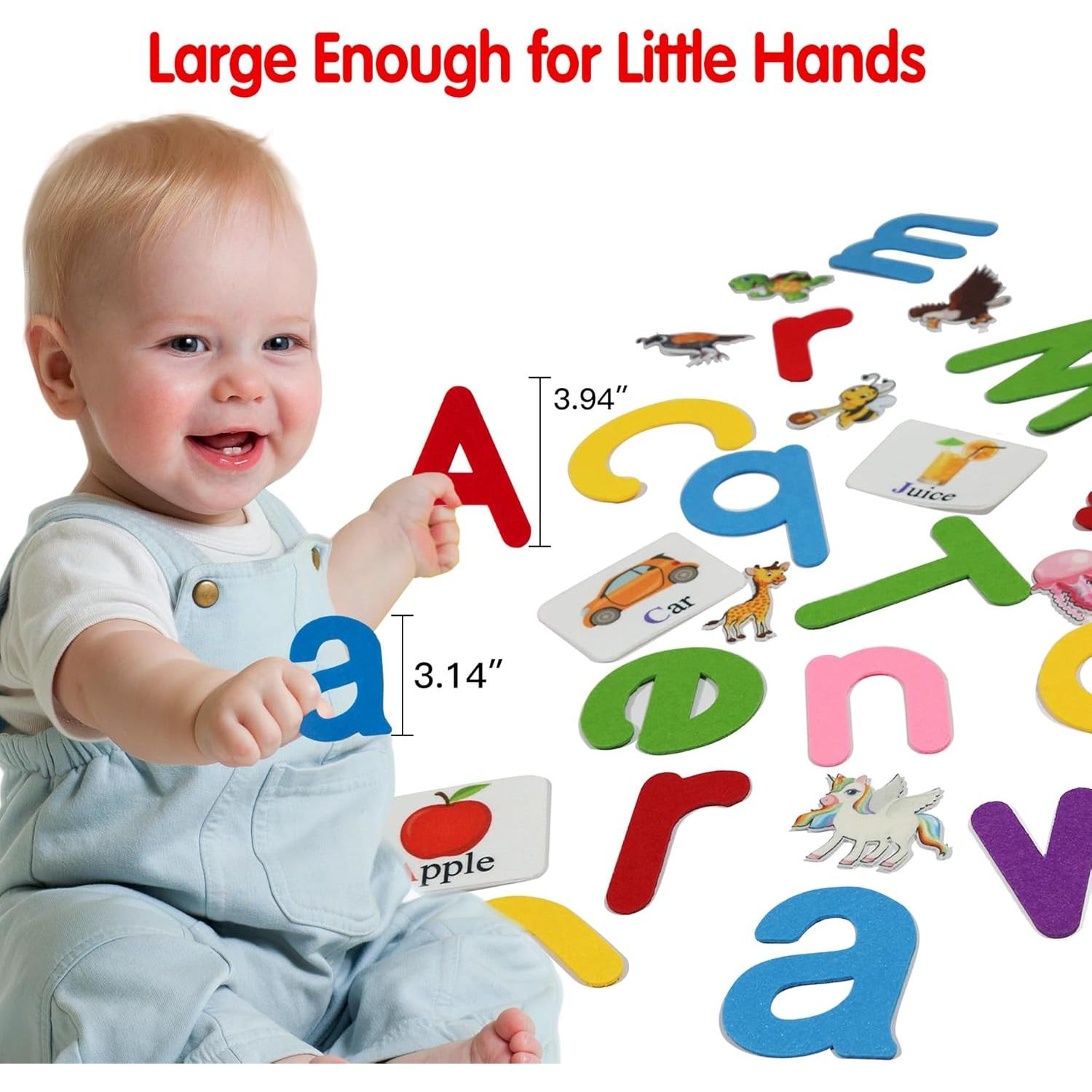 Juguetes de Aprendizaje Craftstory 130 Pcs Alfabeto Montessori