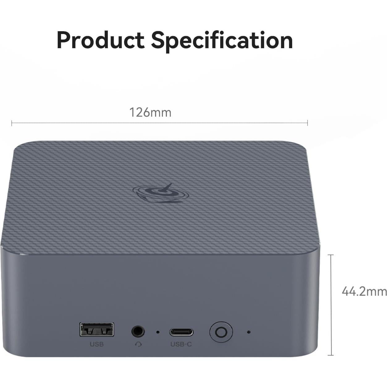 Mini PC Beelink EQI i3-1220P 16GB RAM 500GB SSD WiFi 6