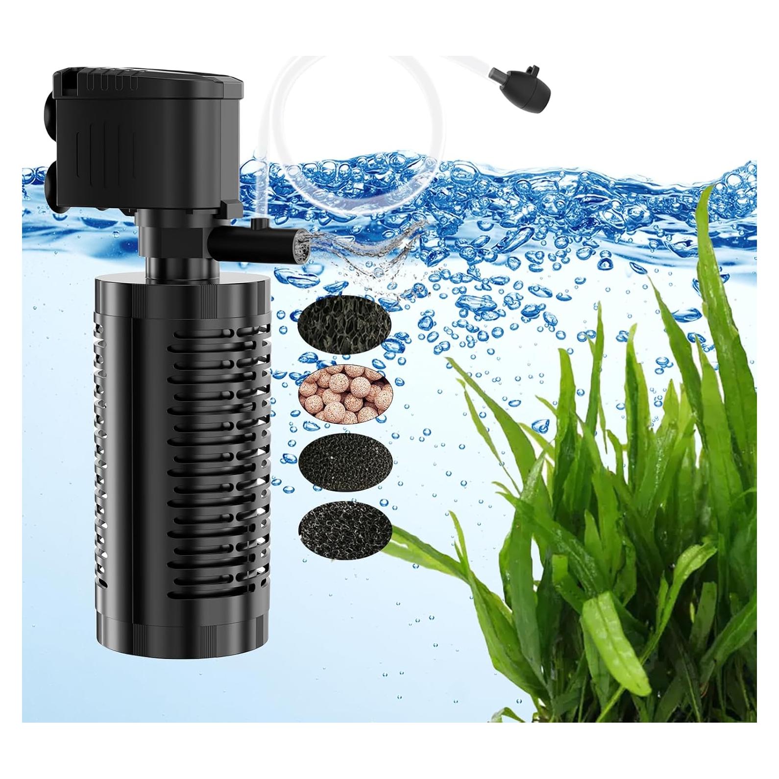 Filtro Interno Sumergible AquaMiracle 4 Etapas 10-40 Gal