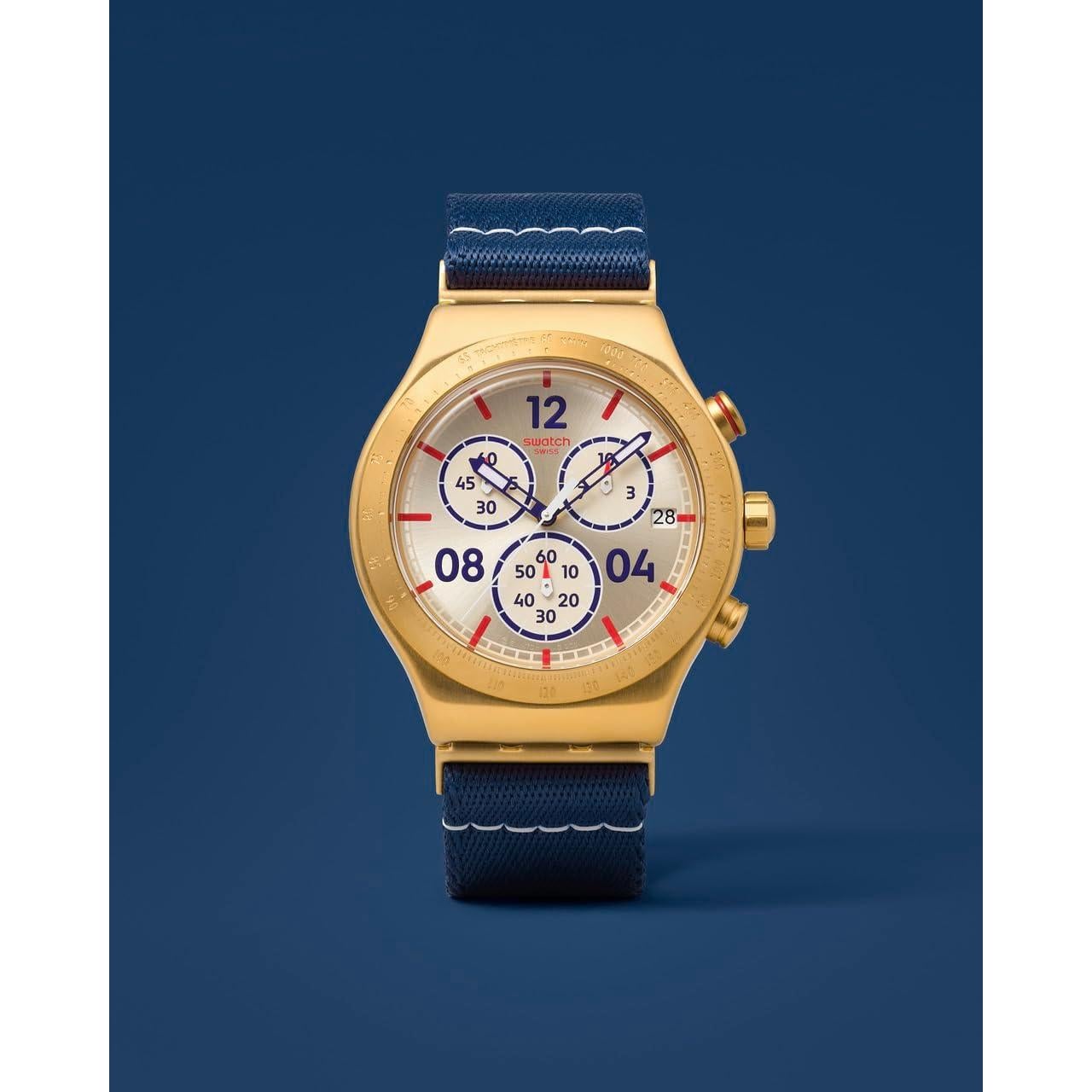 Reloj Casual Unisex Swatch Verde 43mm Acero Inoxidable