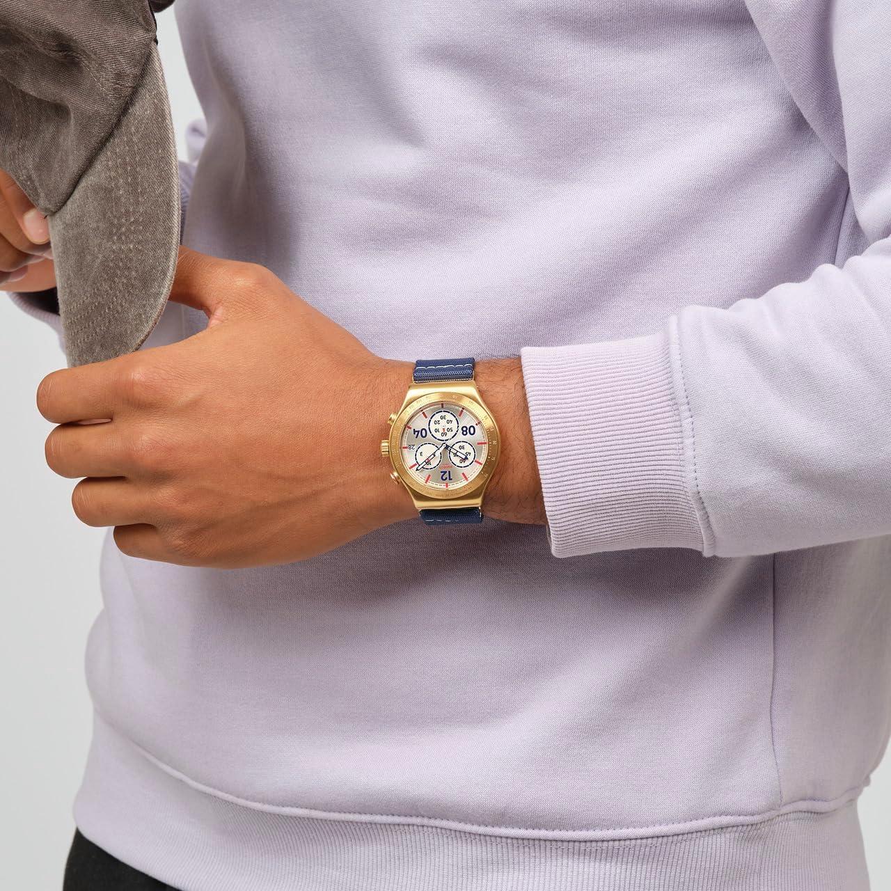 Reloj Casual Unisex Swatch Verde 43mm Acero Inoxidable