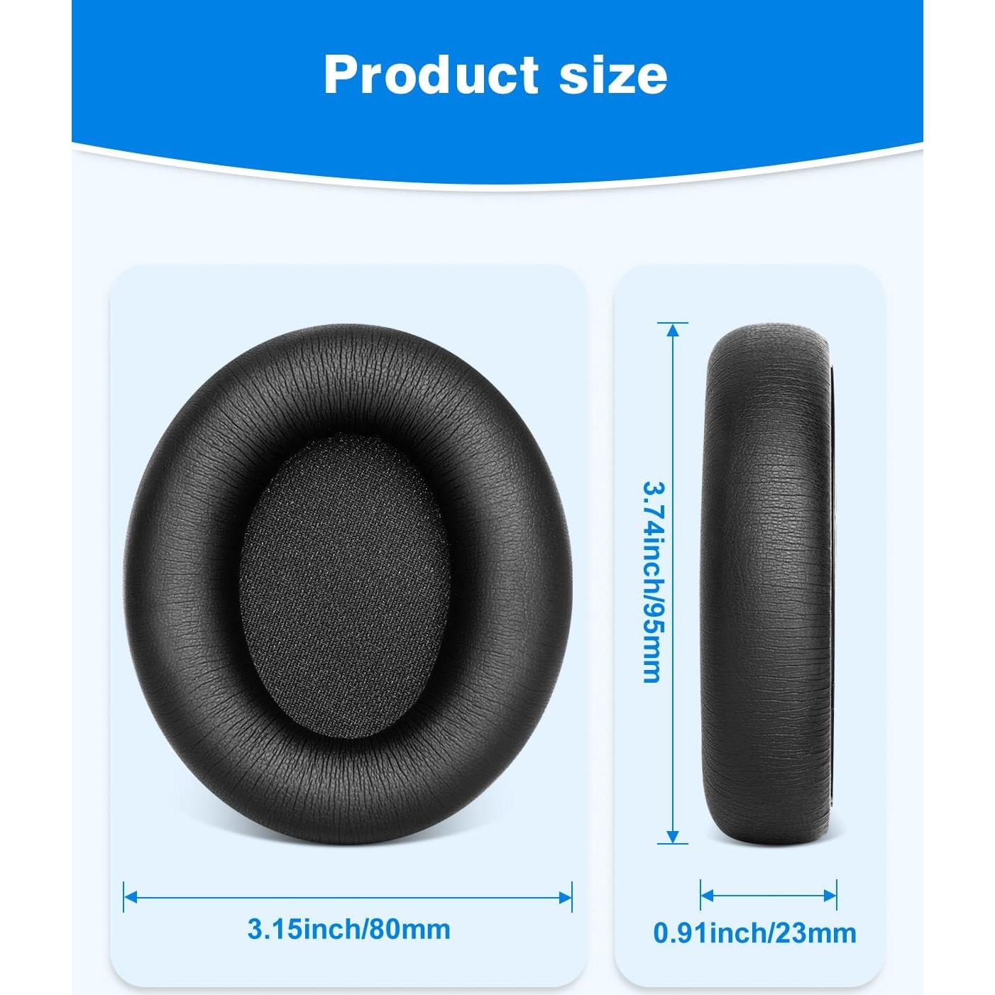 Almohadillas de Reemplazo Link Dream para Beats Studio Pro - Espuma de Memoria, Aislamiento de Ruido, Color Negro