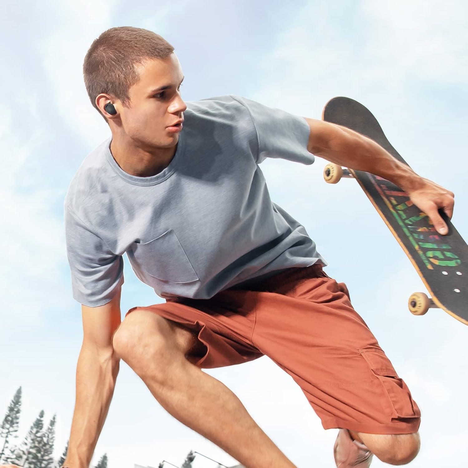 Consejos de Espuma de Memoria Tang Town para Galaxy Buds 2 Pro - 3 Pares Pequeños Negros