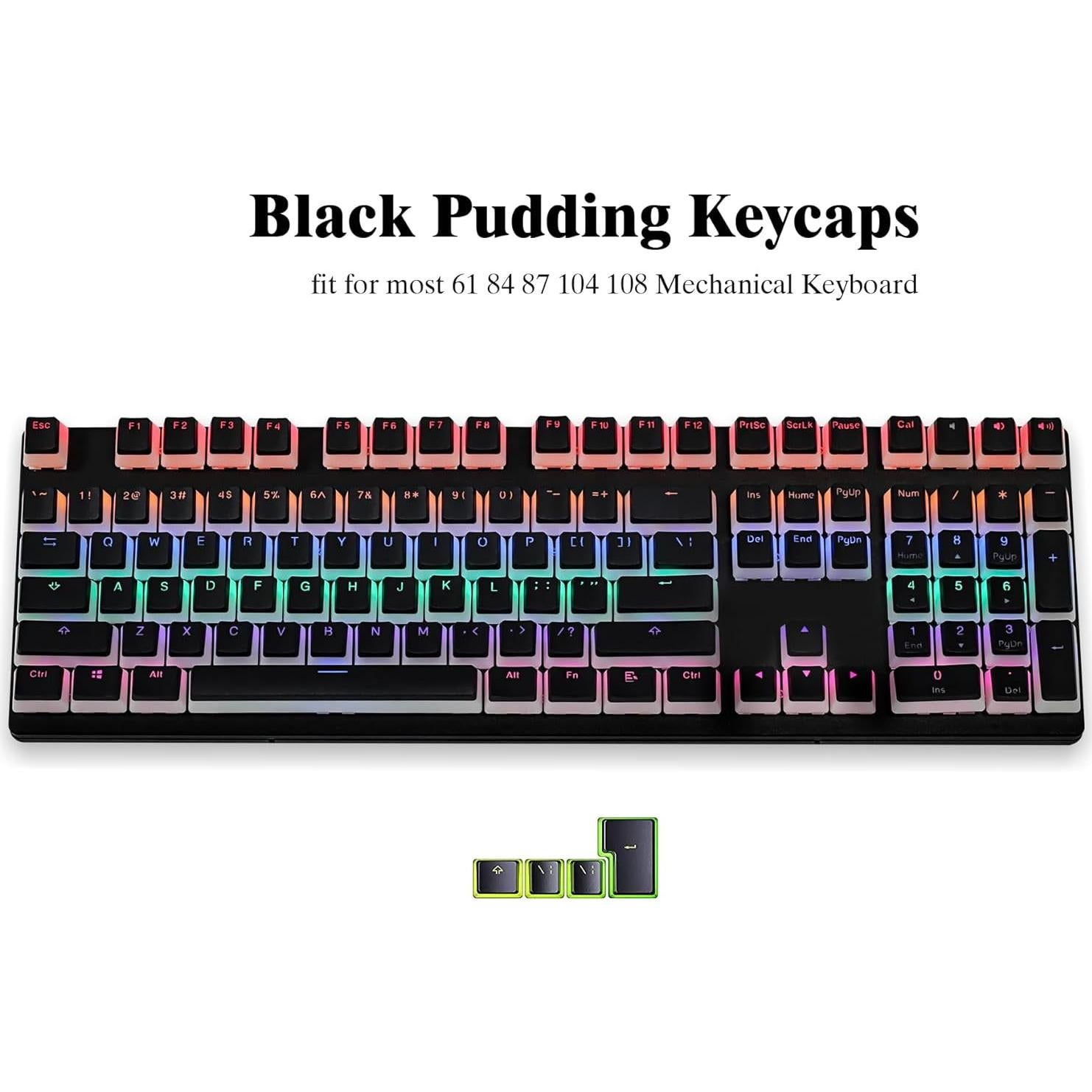 Conjunto de Teclas Retroiluminadas PBT Happy Balls 108 Piezas